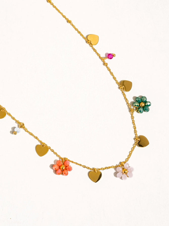 Golden Garden Charm Necklace