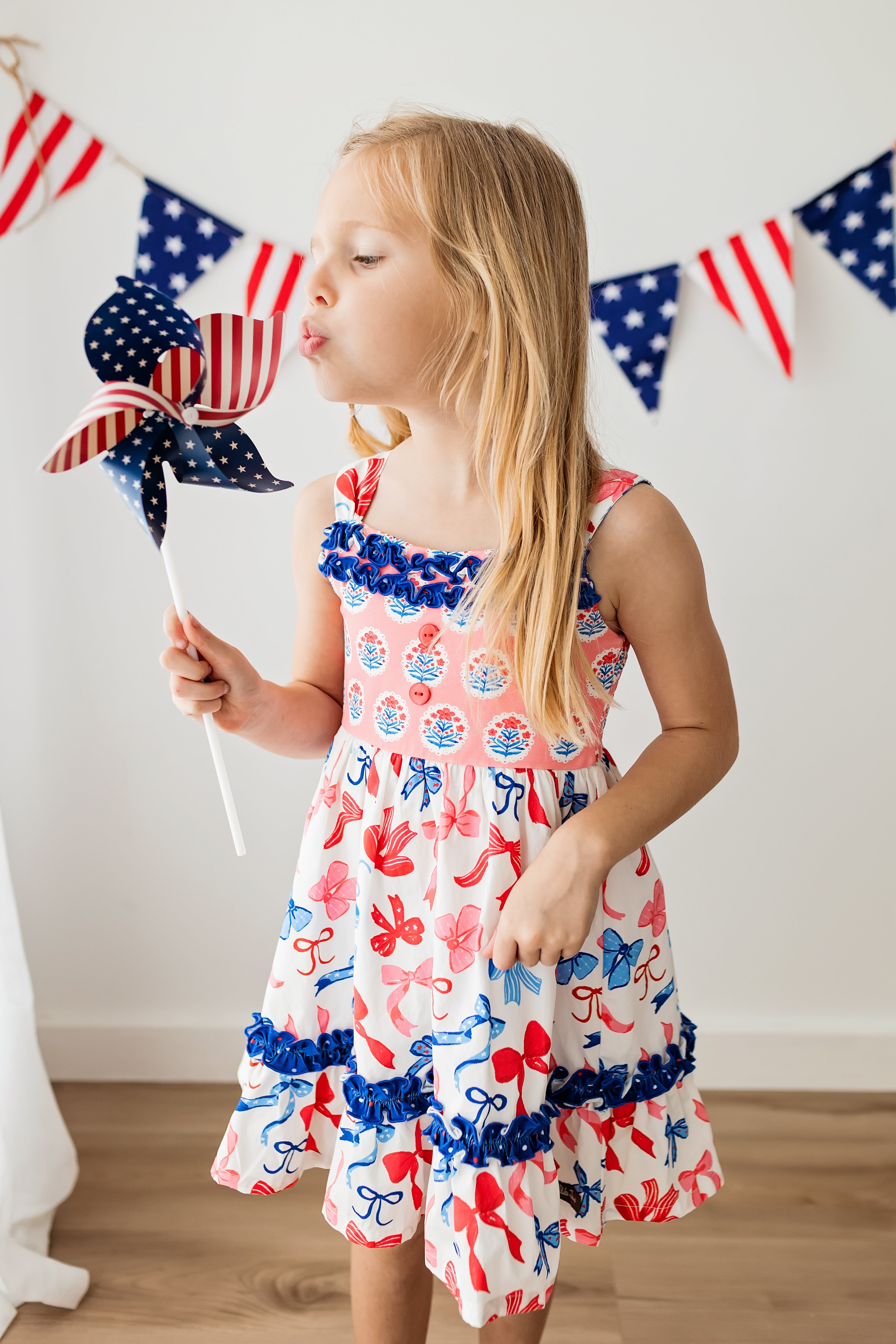 Bows Over America Button Dress
