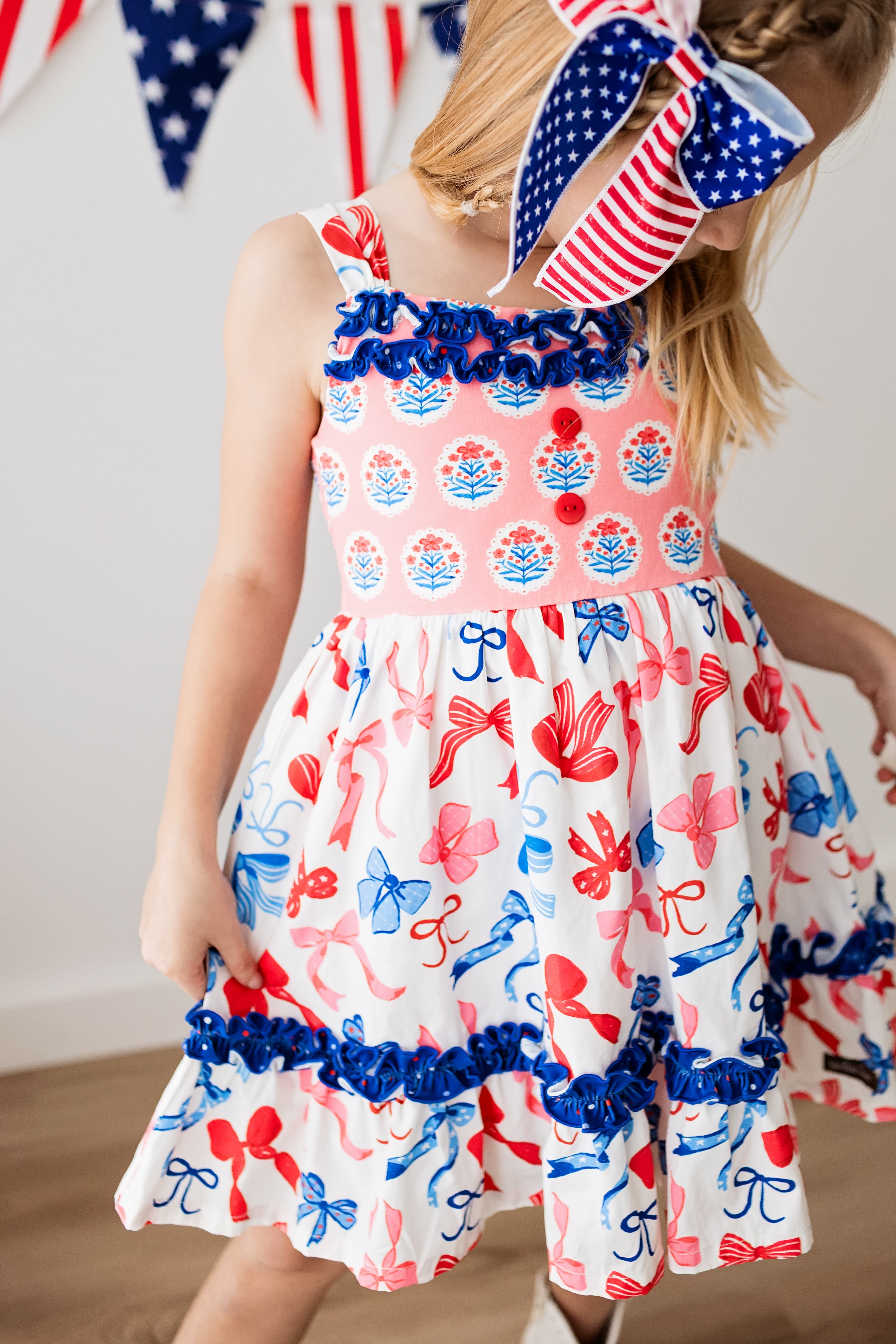 Bows Over America Button Dress
