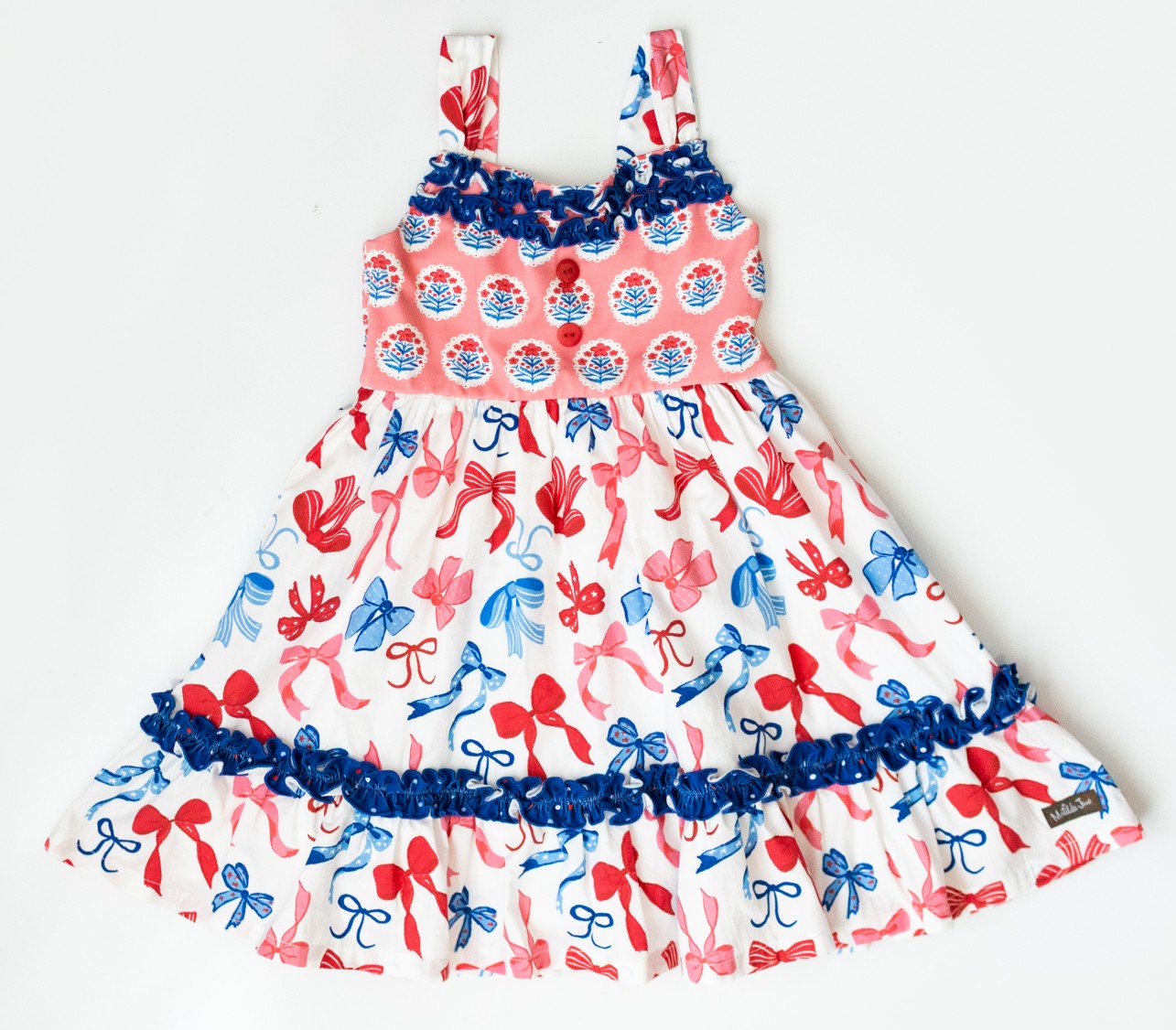 Bows Over America Button Dress