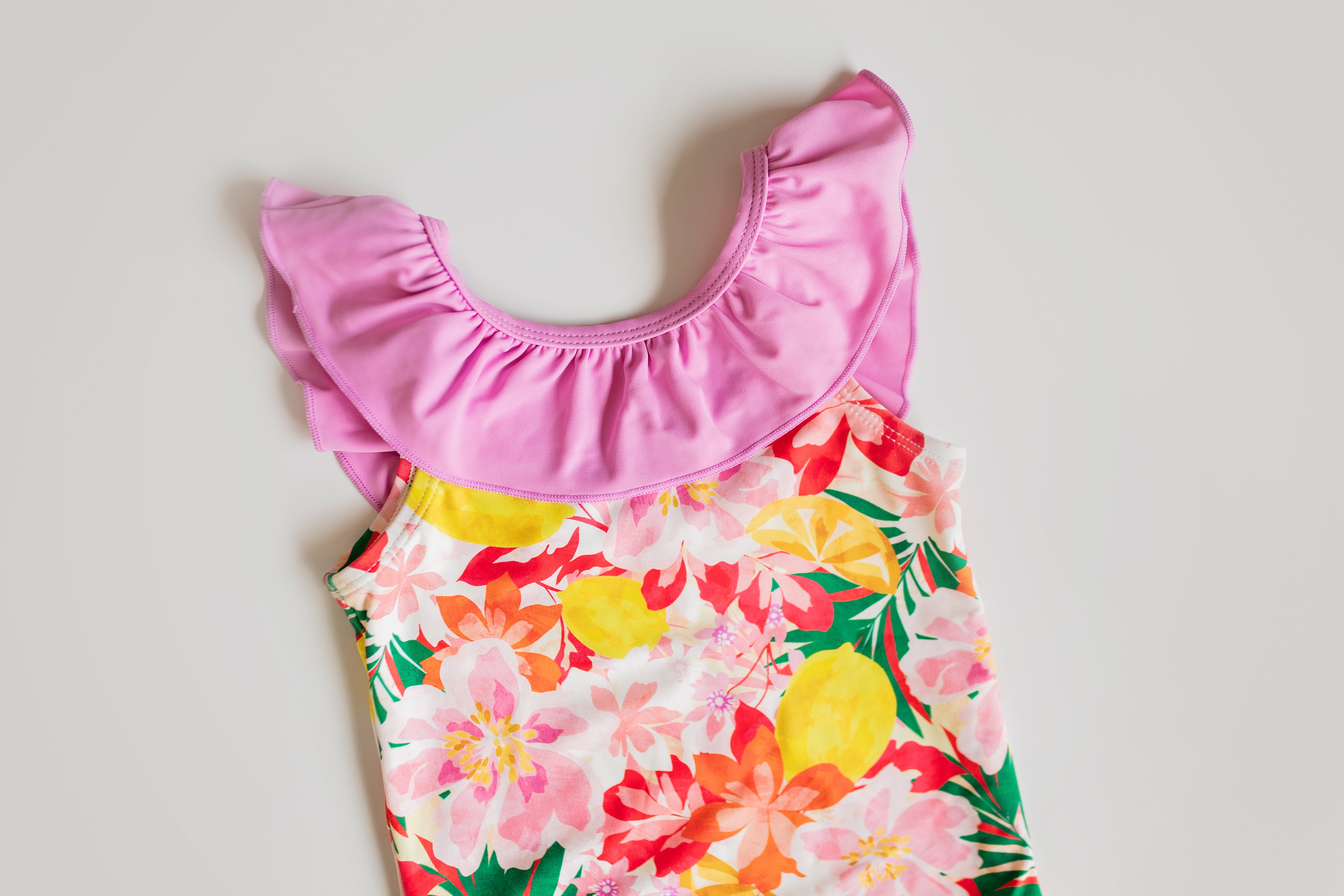 One Piece Swimsuit | Luau Pink Hibiscus