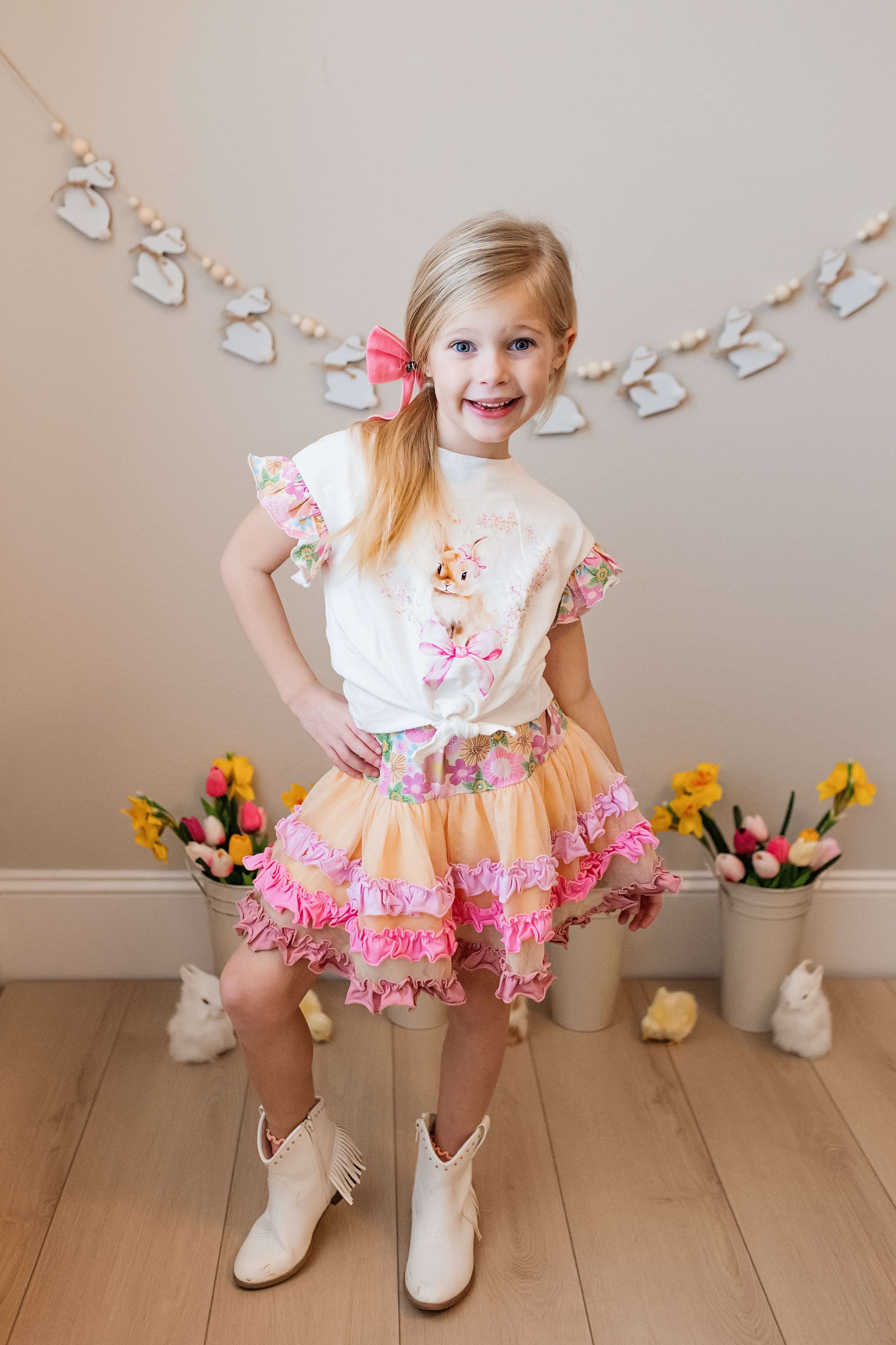 Flora & Flopsy Charm Ruffle Skirt
