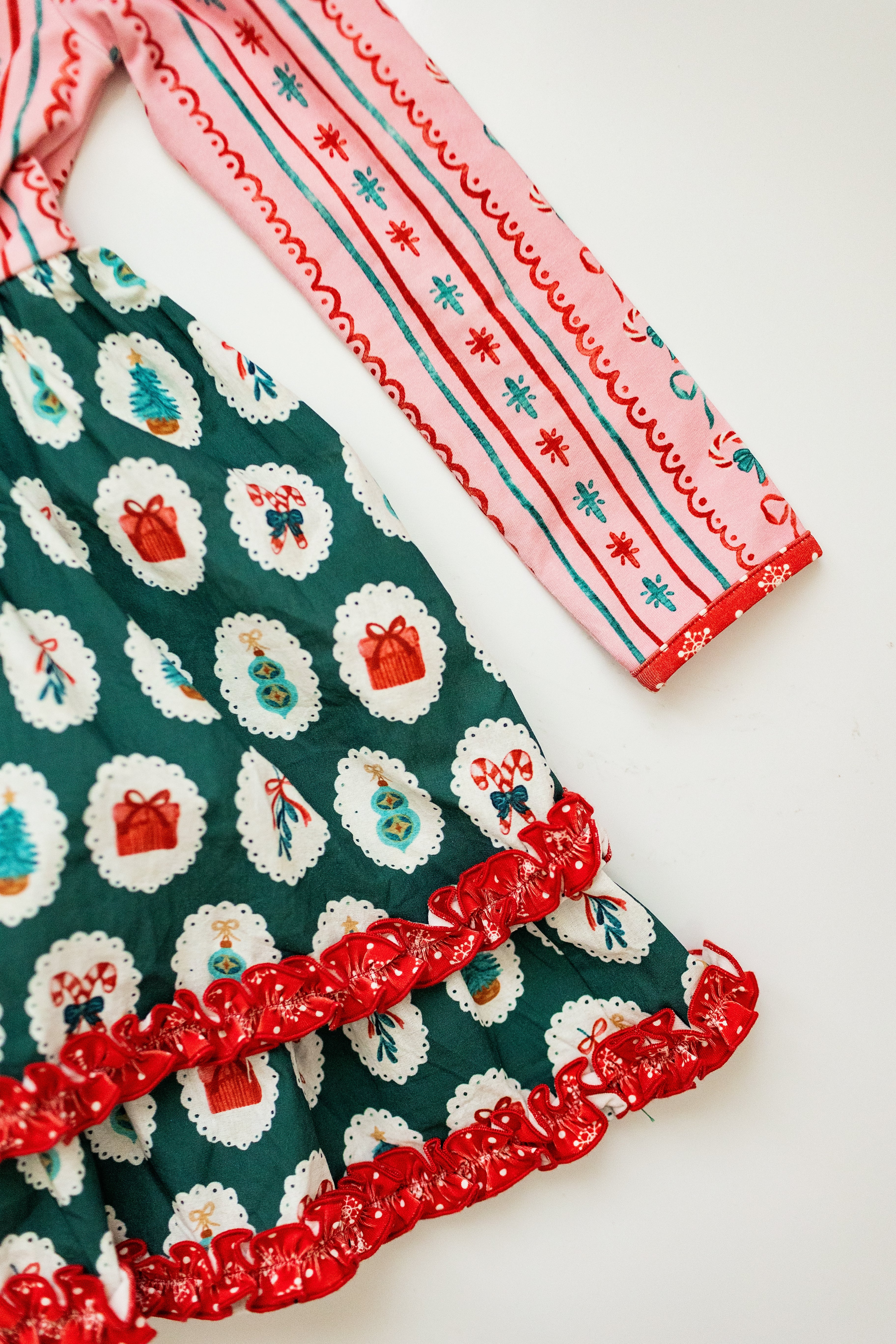Mistletoe Magic Ruffle Dress