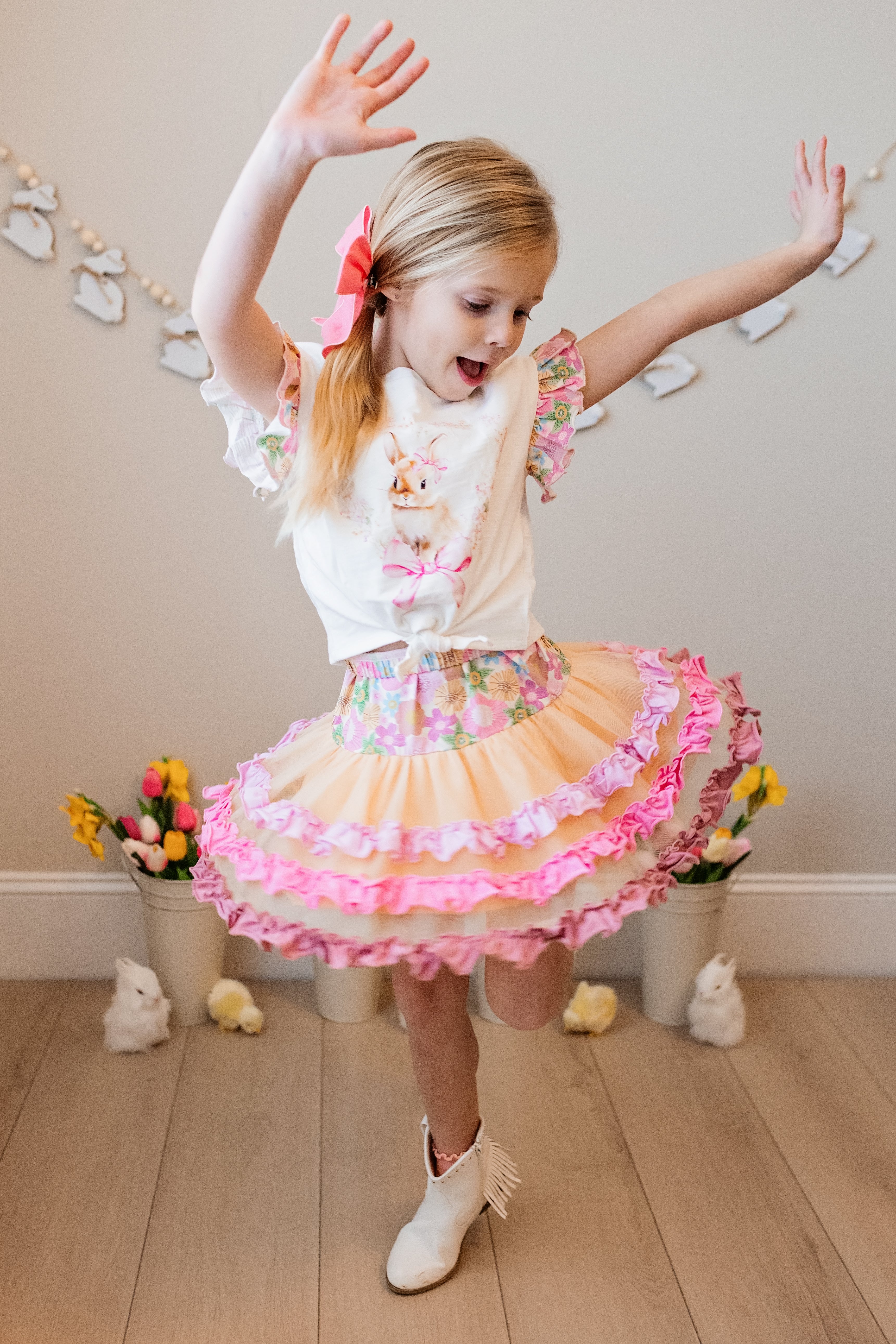 Flora & Flopsy Charm Ruffle Skirt