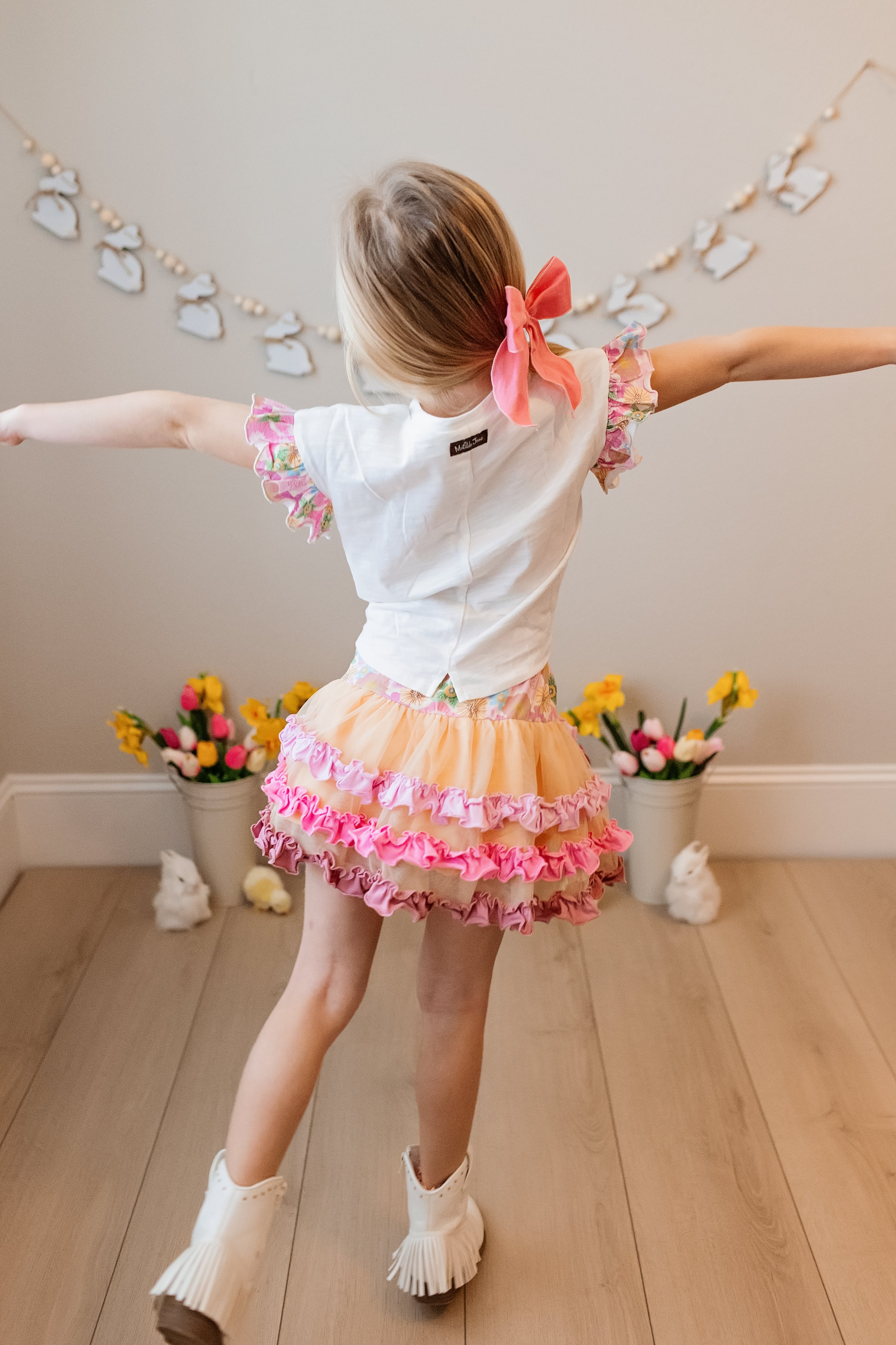 Flora & Flopsy Charm Ruffle Skirt