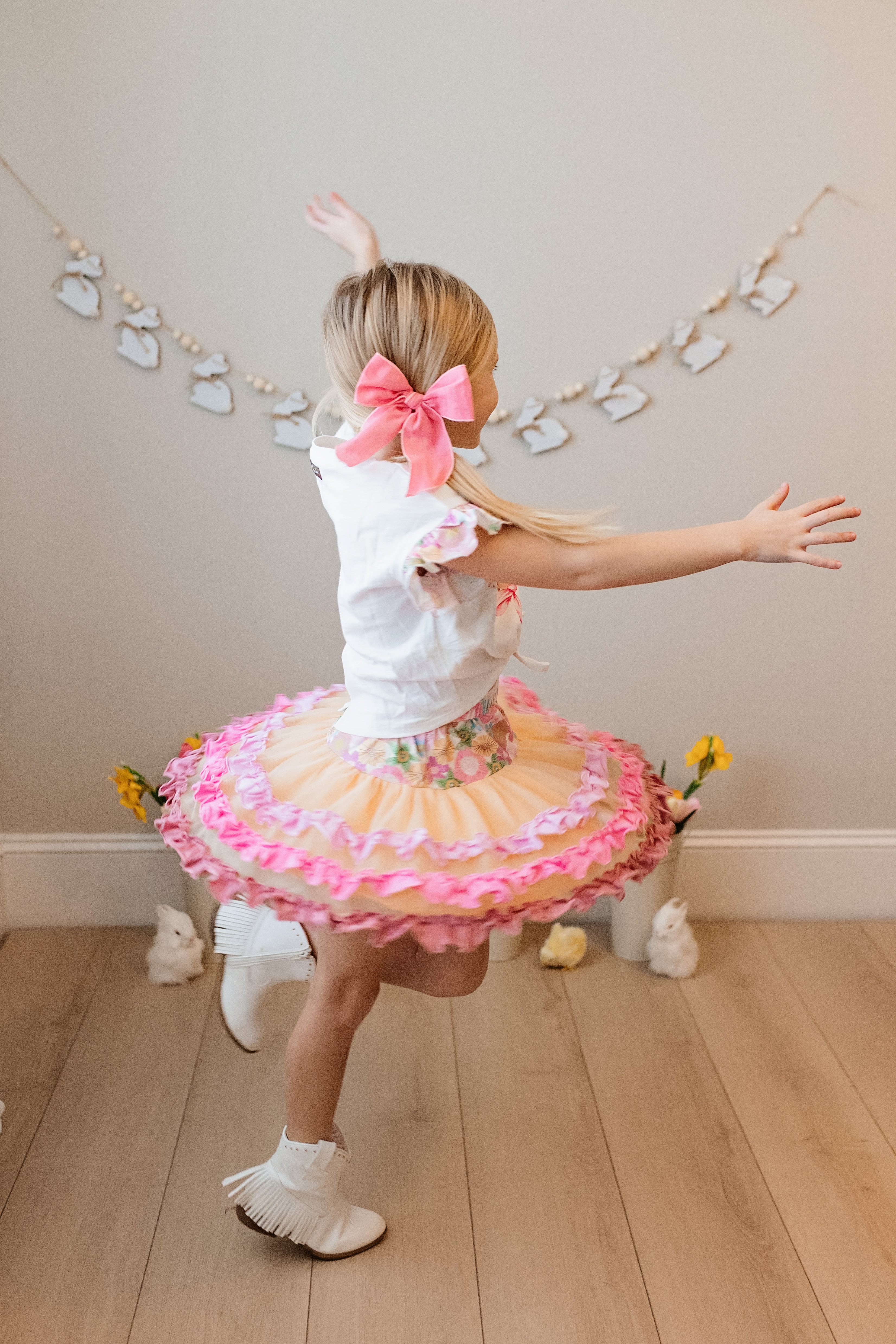 Flora & Flopsy Charm Ruffle Skirt