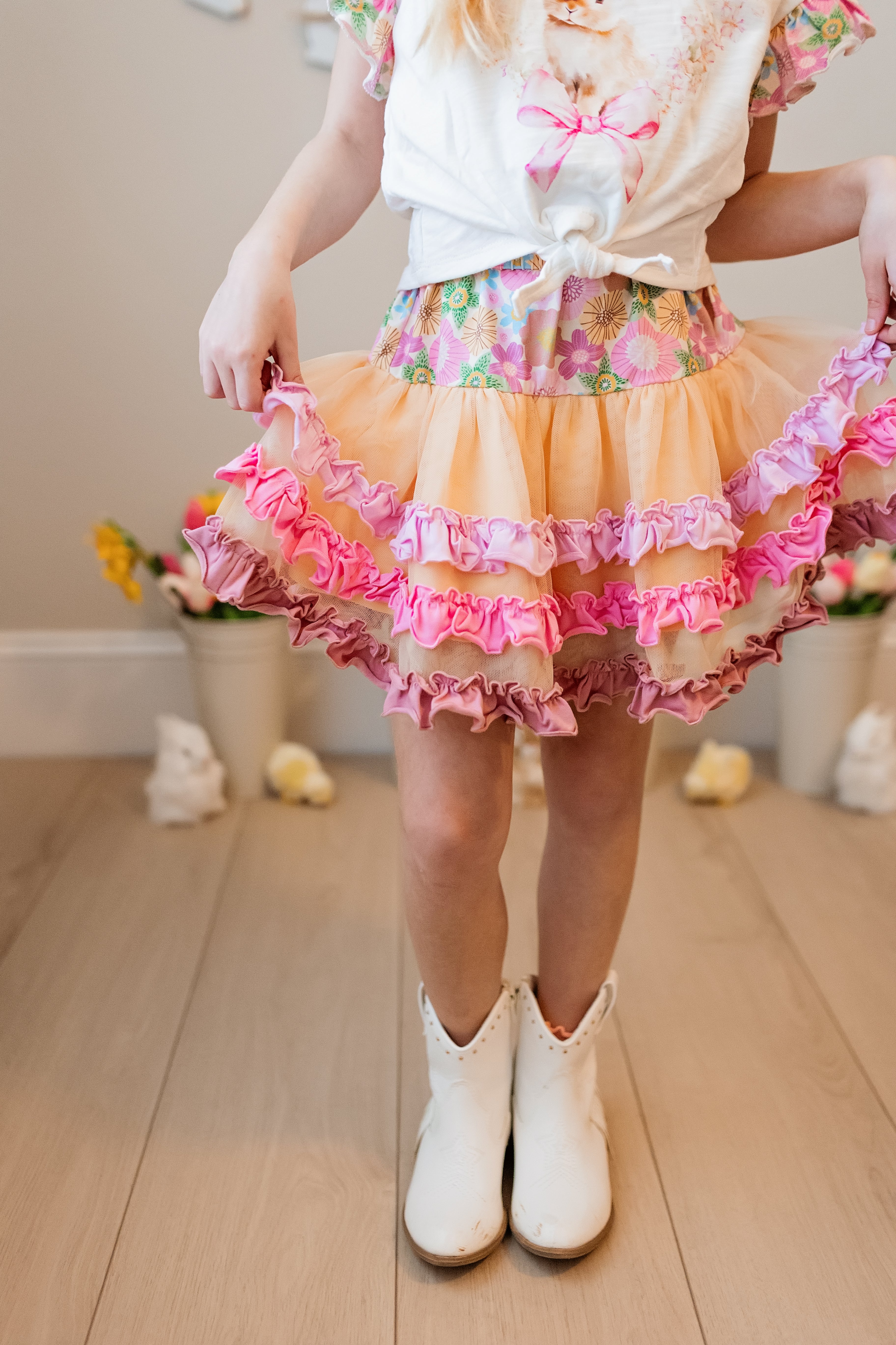 Flora & Flopsy Charm Ruffle Skirt