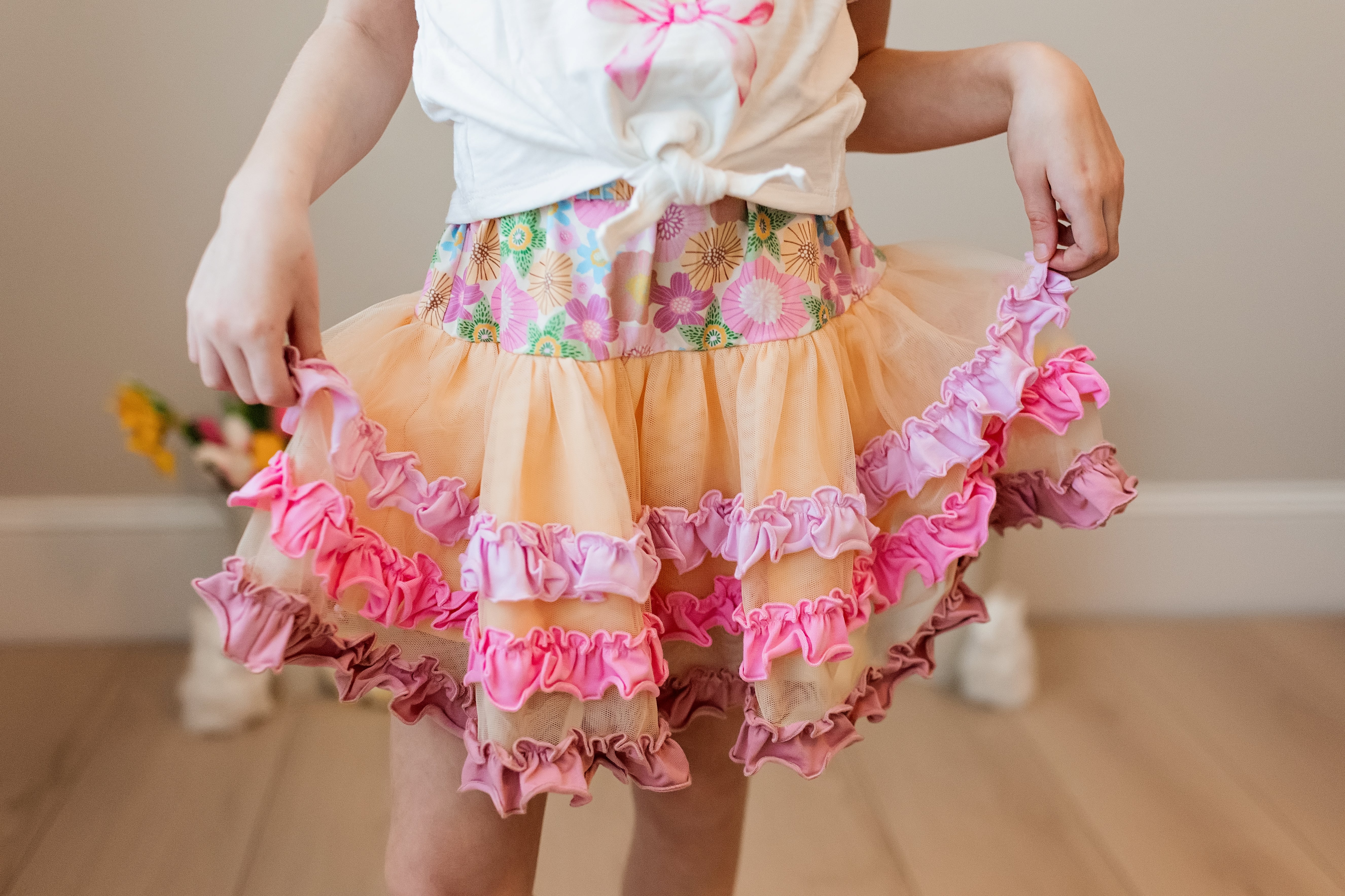 Flora & Flopsy Charm Ruffle Skirt