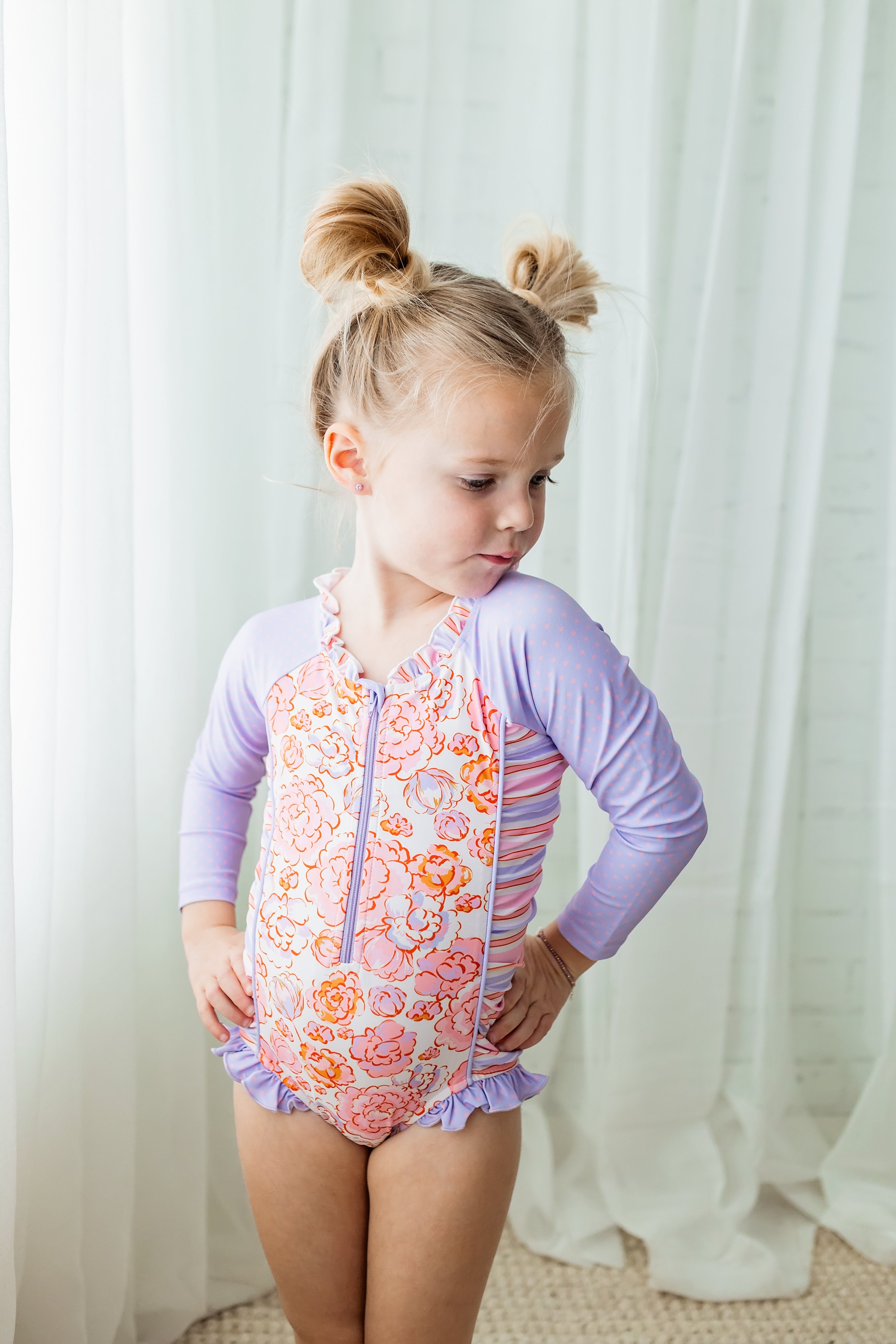 Rash Guard Swimsuit - Long Sleeve | Coastal Charm