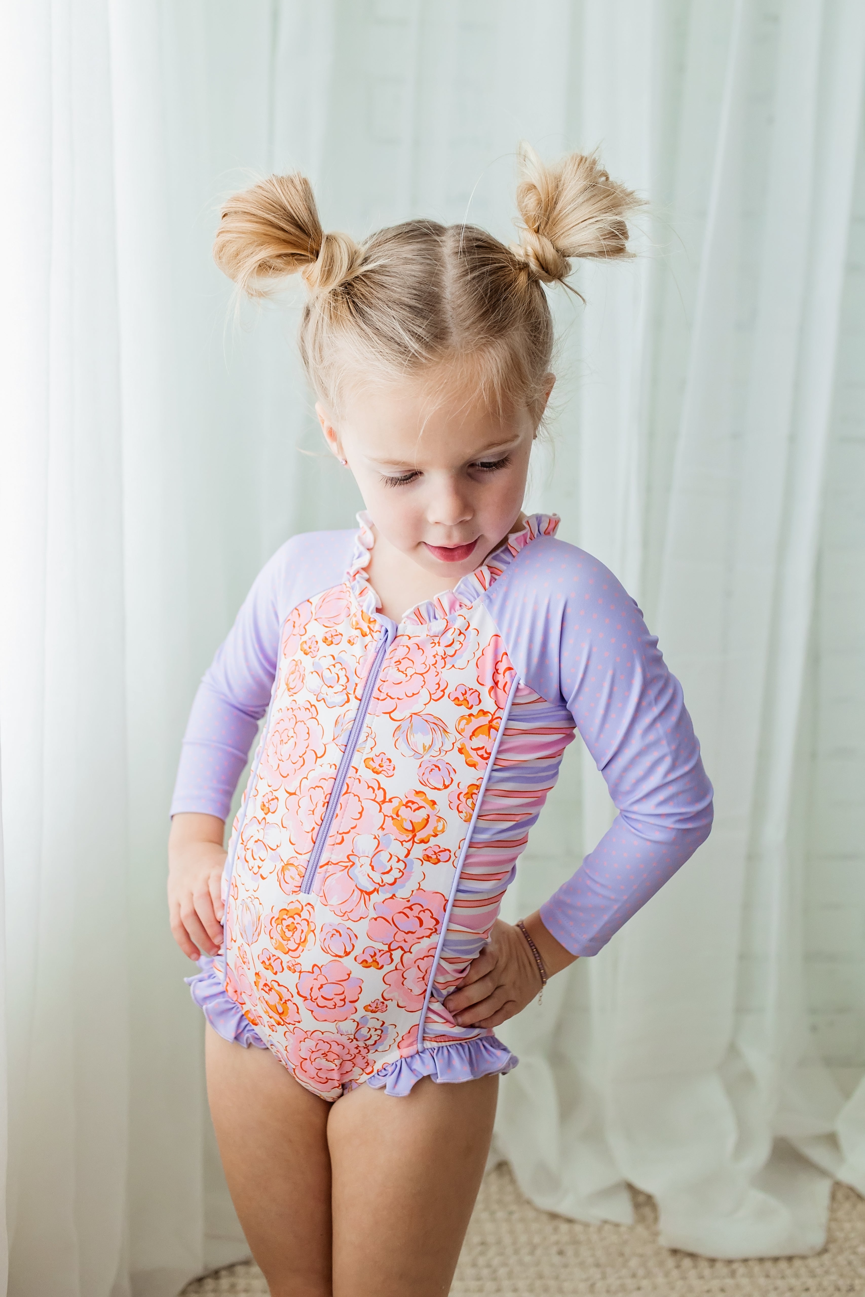 Rash Guard Swimsuit - Long Sleeve | Coastal Charm