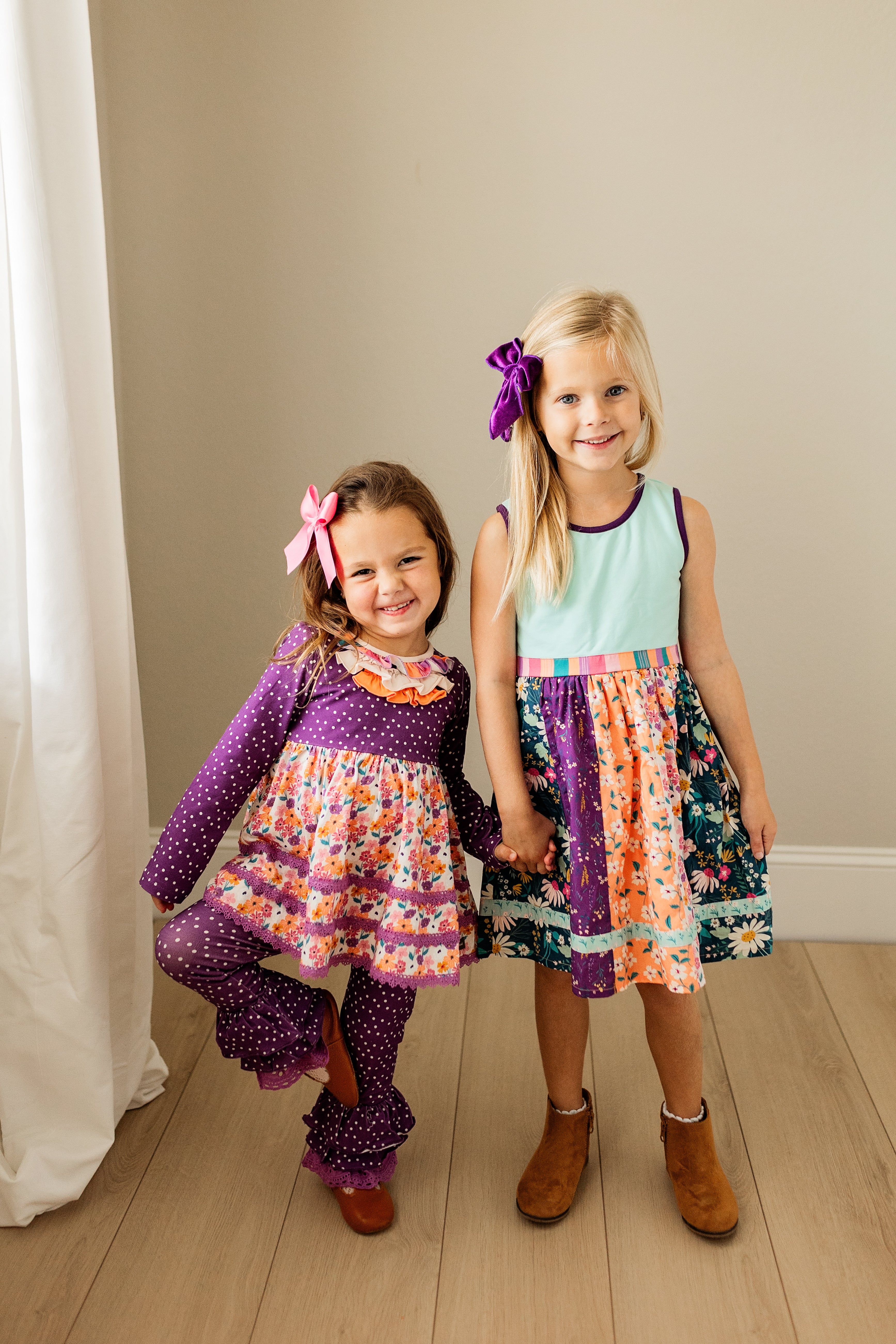 Plum Delight Polka Dot Leggings