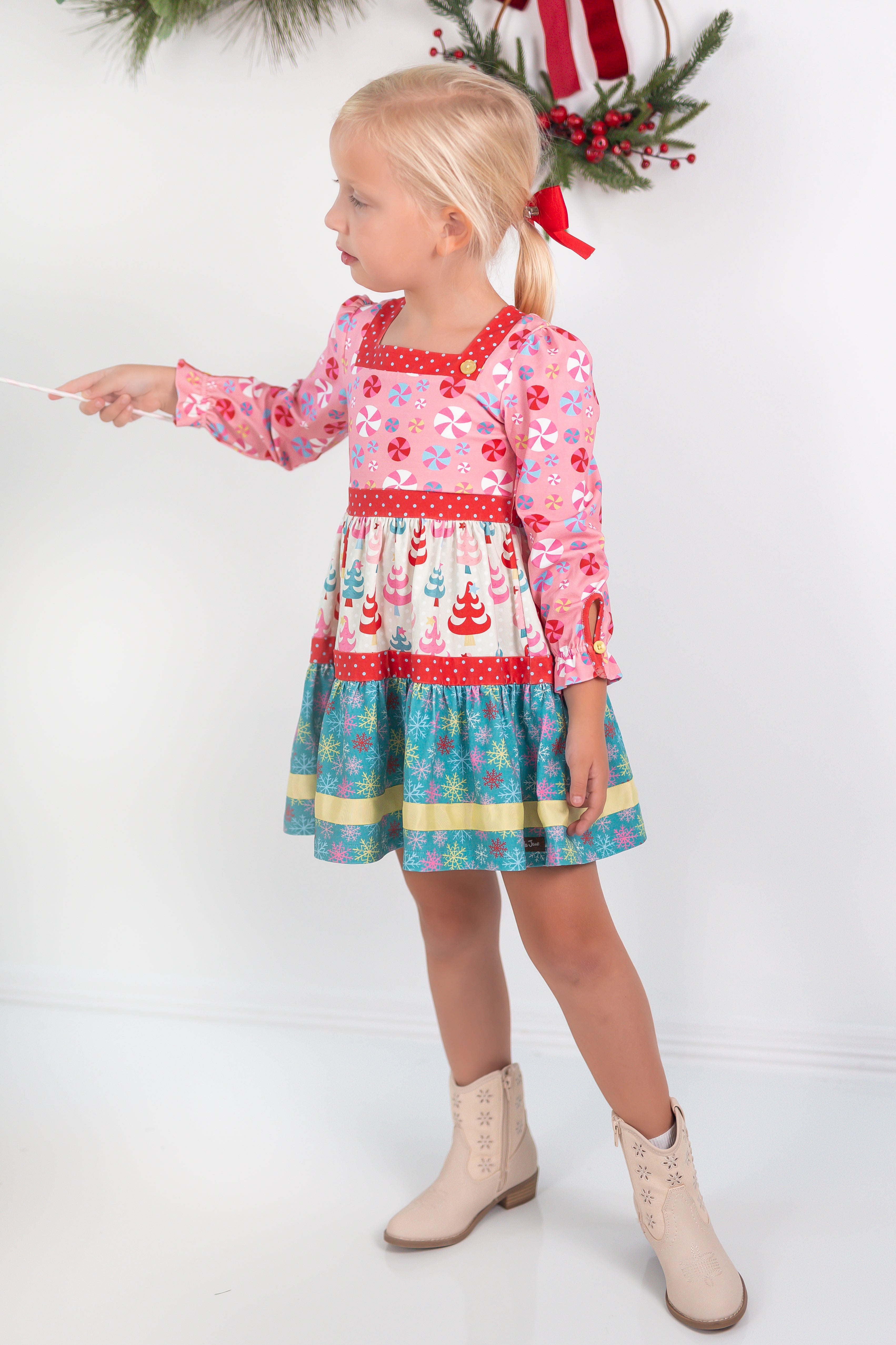 Twinkle Tree Treasures Panel Dress