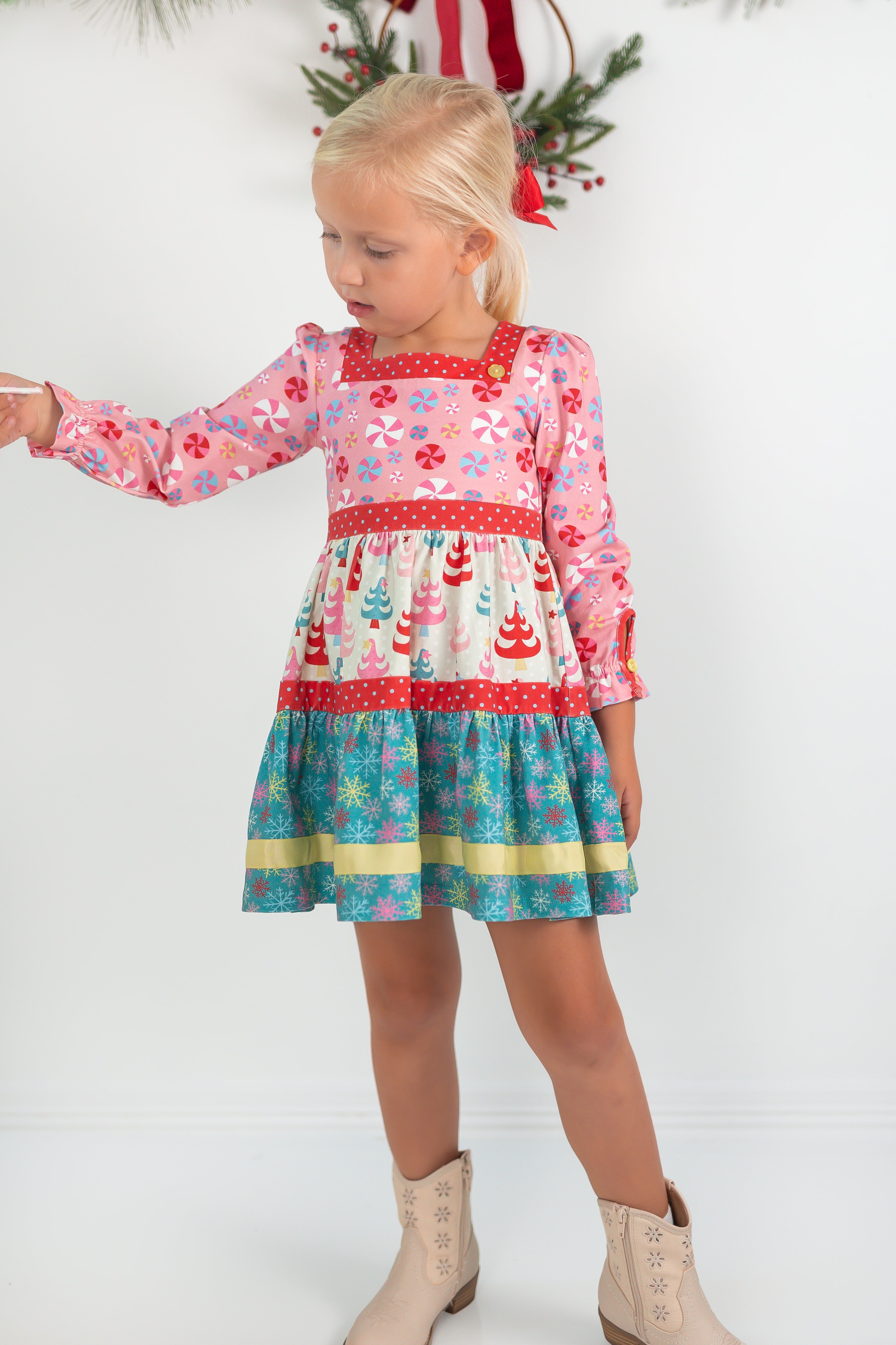 Twinkle Tree Treasures Panel Dress
