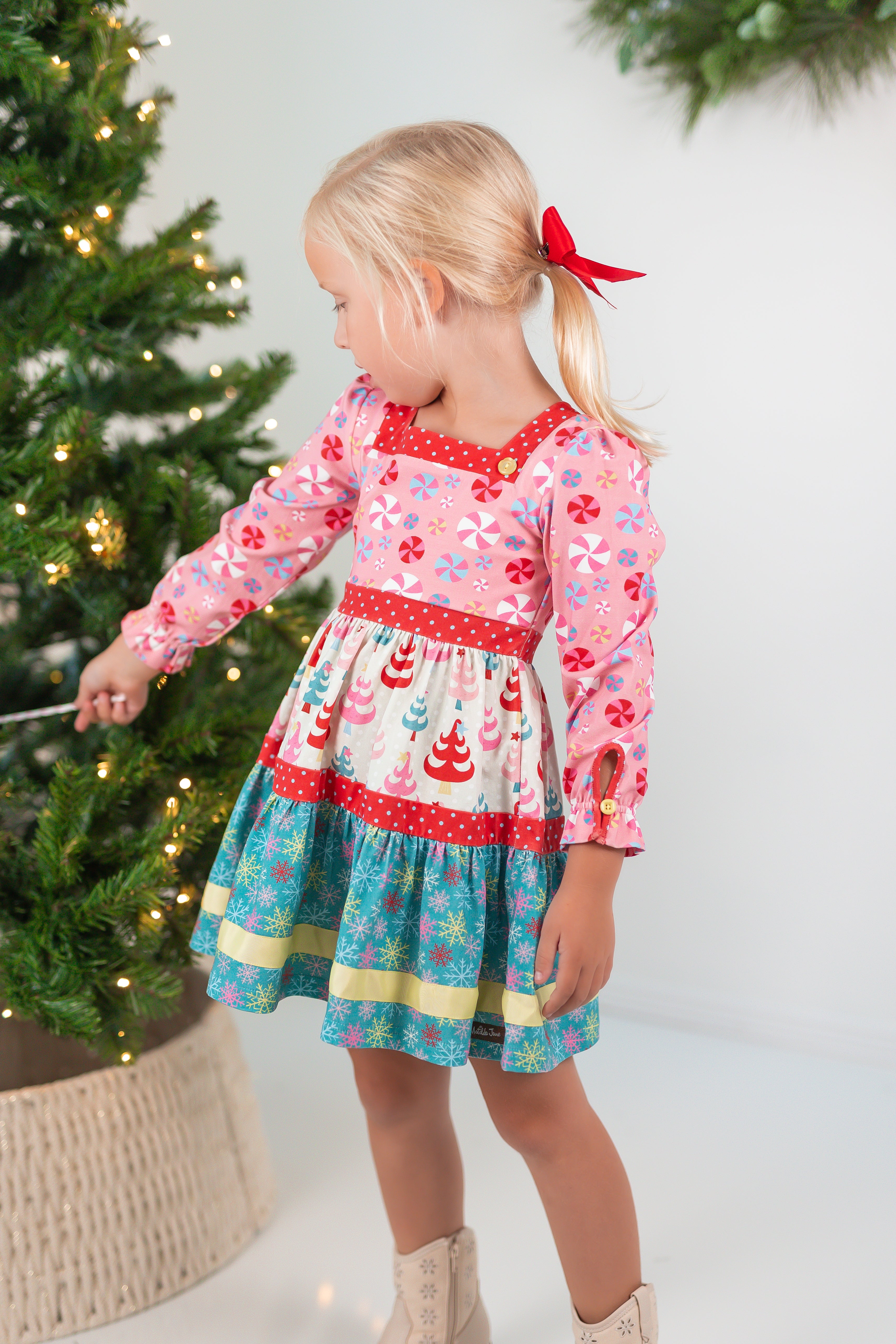 Twinkle Tree Treasures Panel Dress