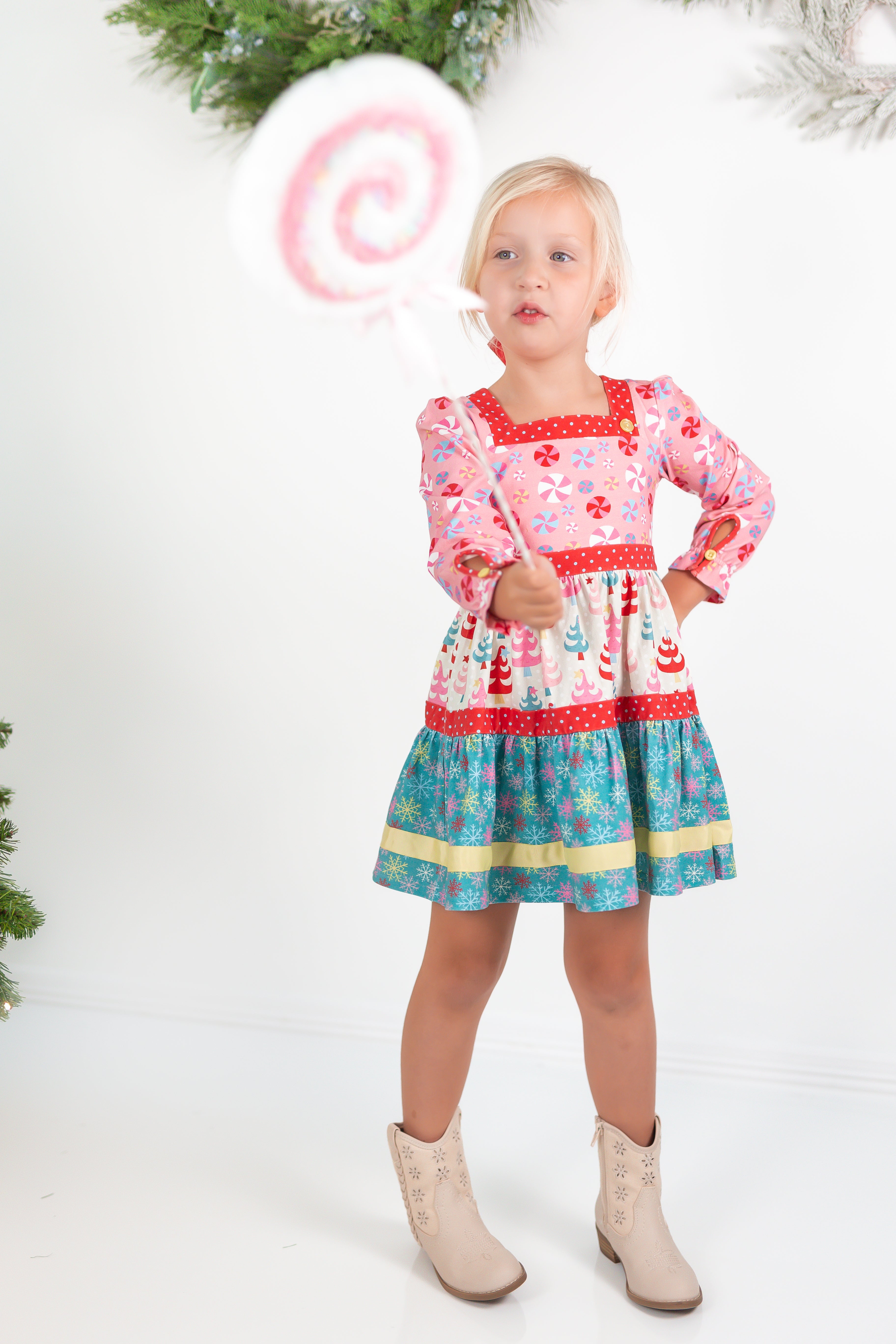 Twinkle Tree Treasures Panel Dress