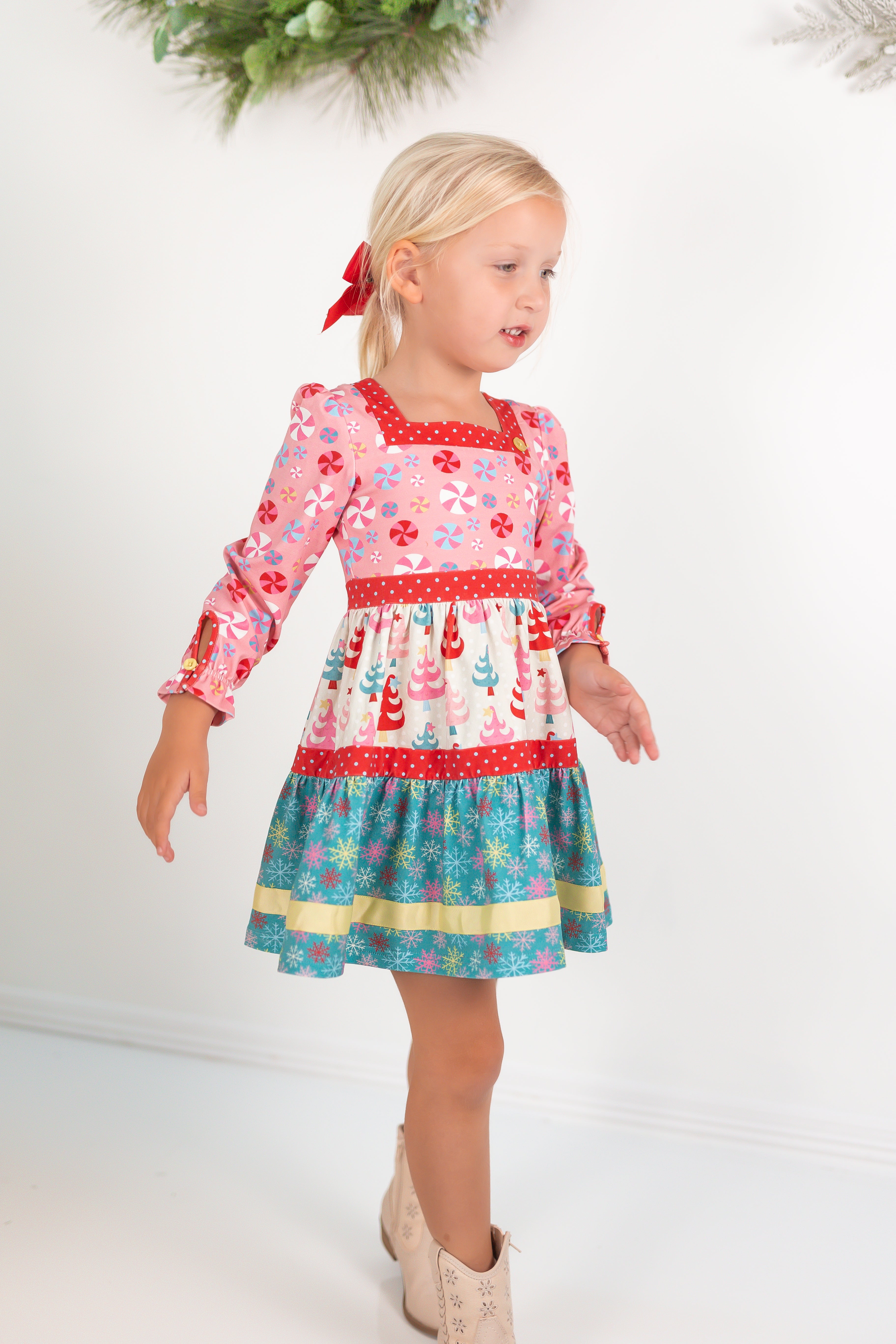 Twinkle Tree Treasures Panel Dress