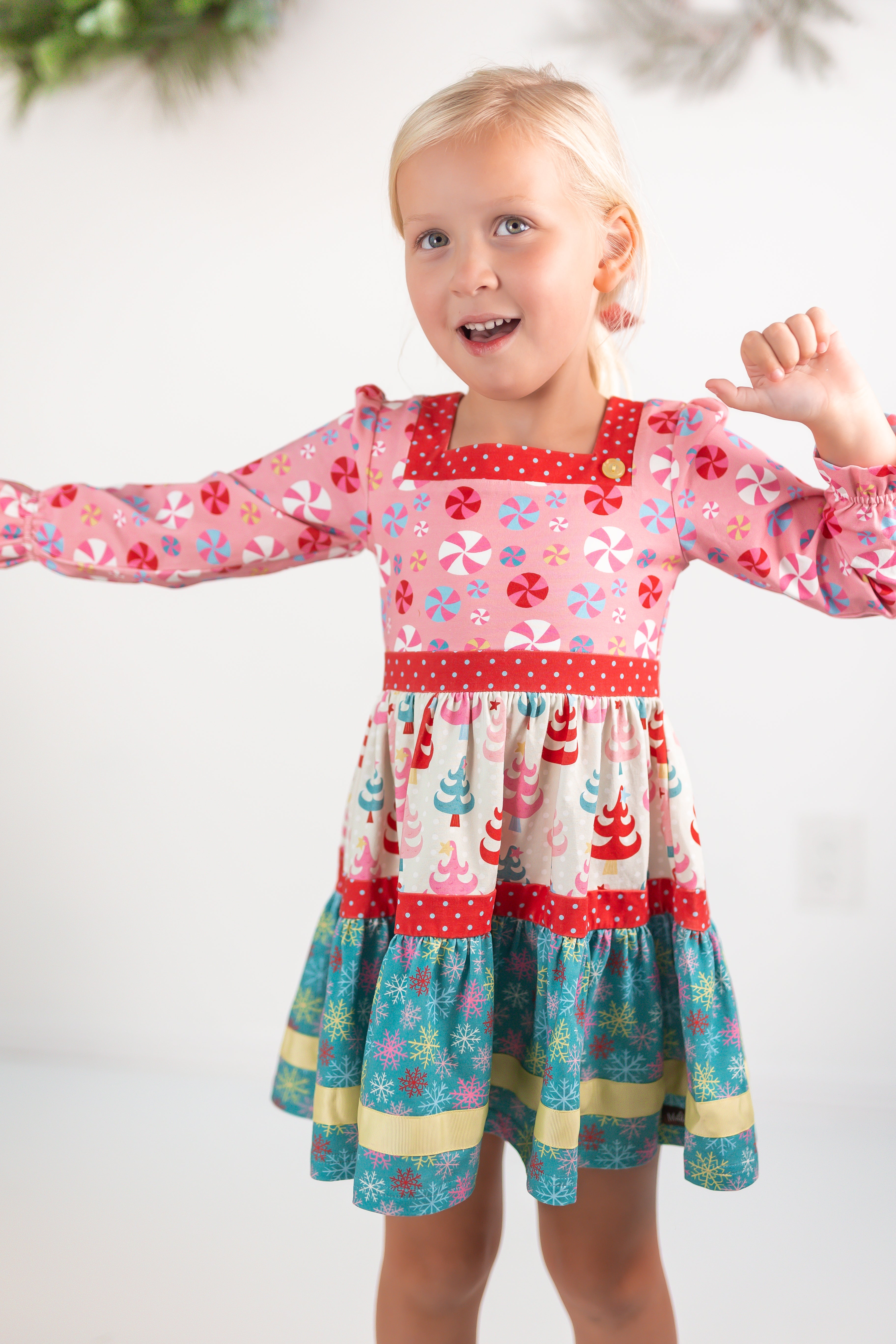 Twinkle Tree Treasures Panel Dress