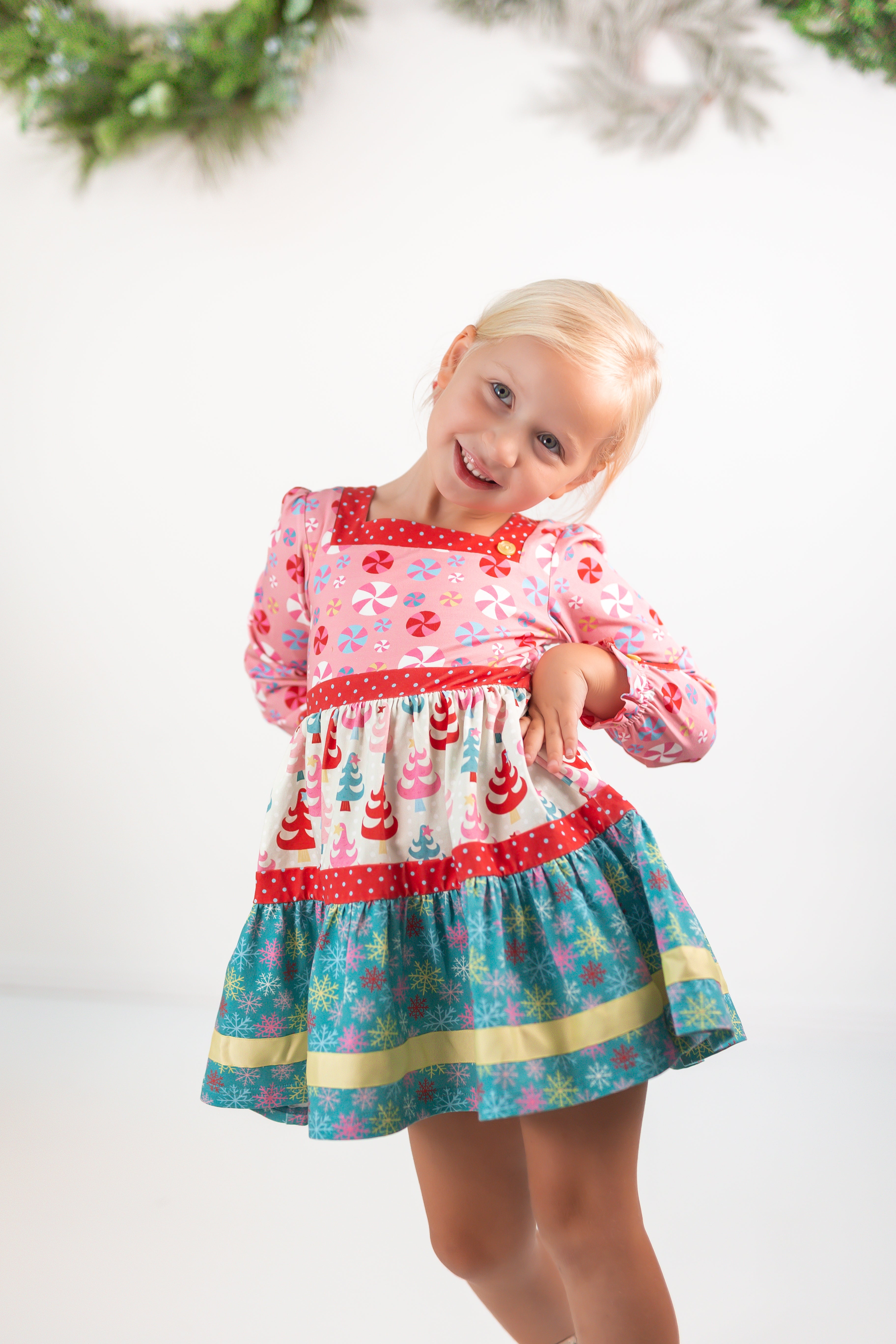 Twinkle Tree Treasures Panel Dress
