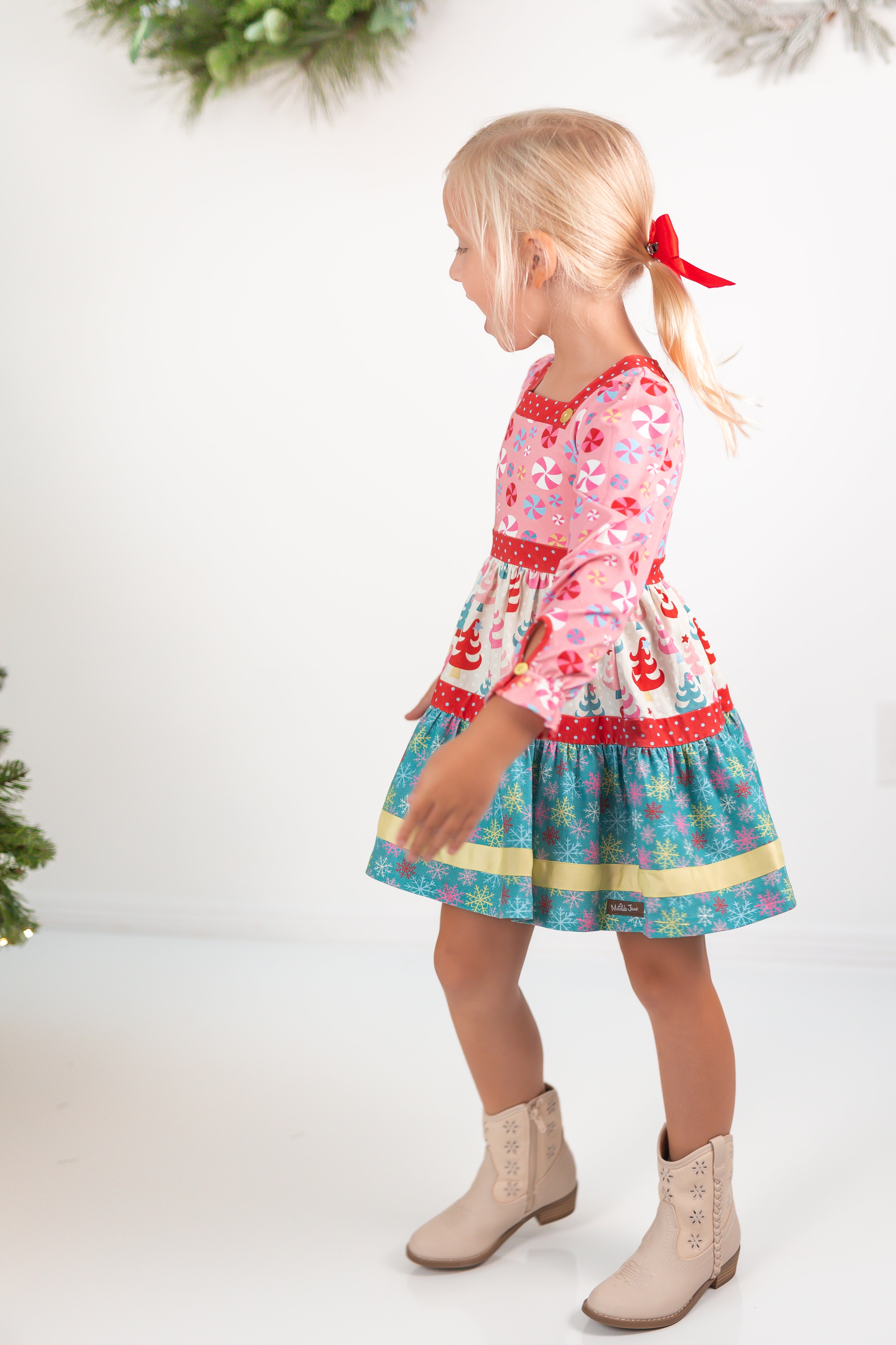 Twinkle Tree Treasures Panel Dress