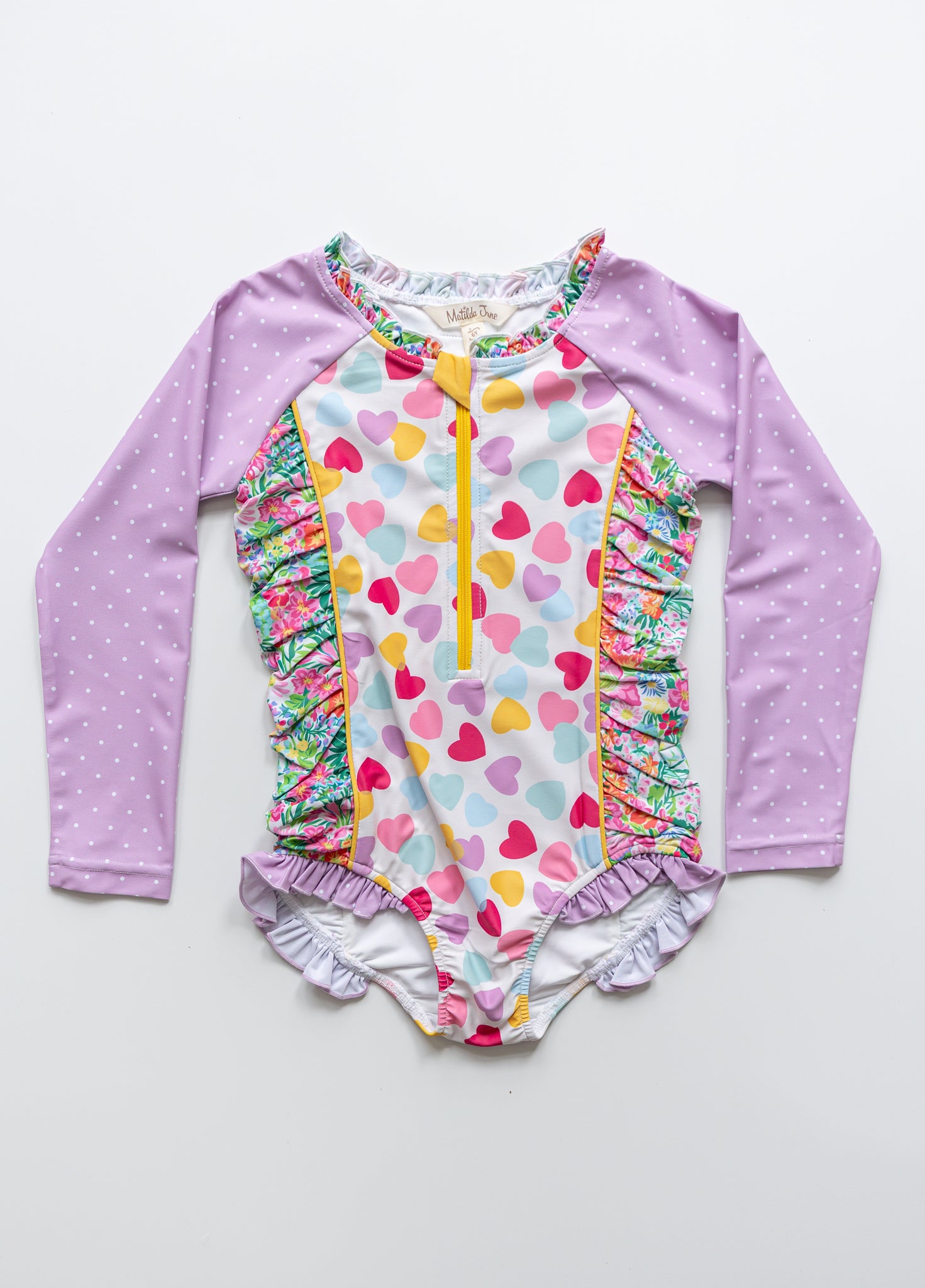 Rash Guard Swimsuit - Long Sleeve | Tug At My Heartstrings