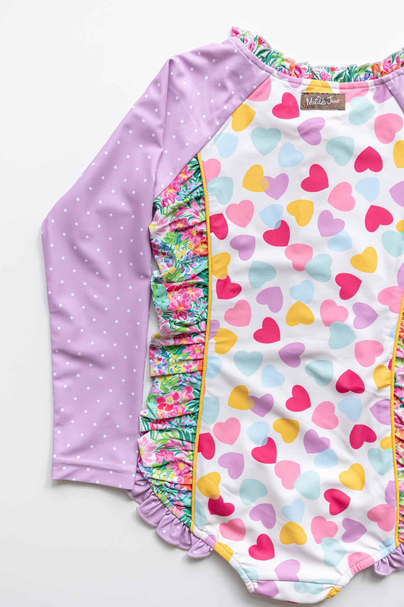 Rash Guard Swimsuit - Long Sleeve | Tug At My Heartstrings