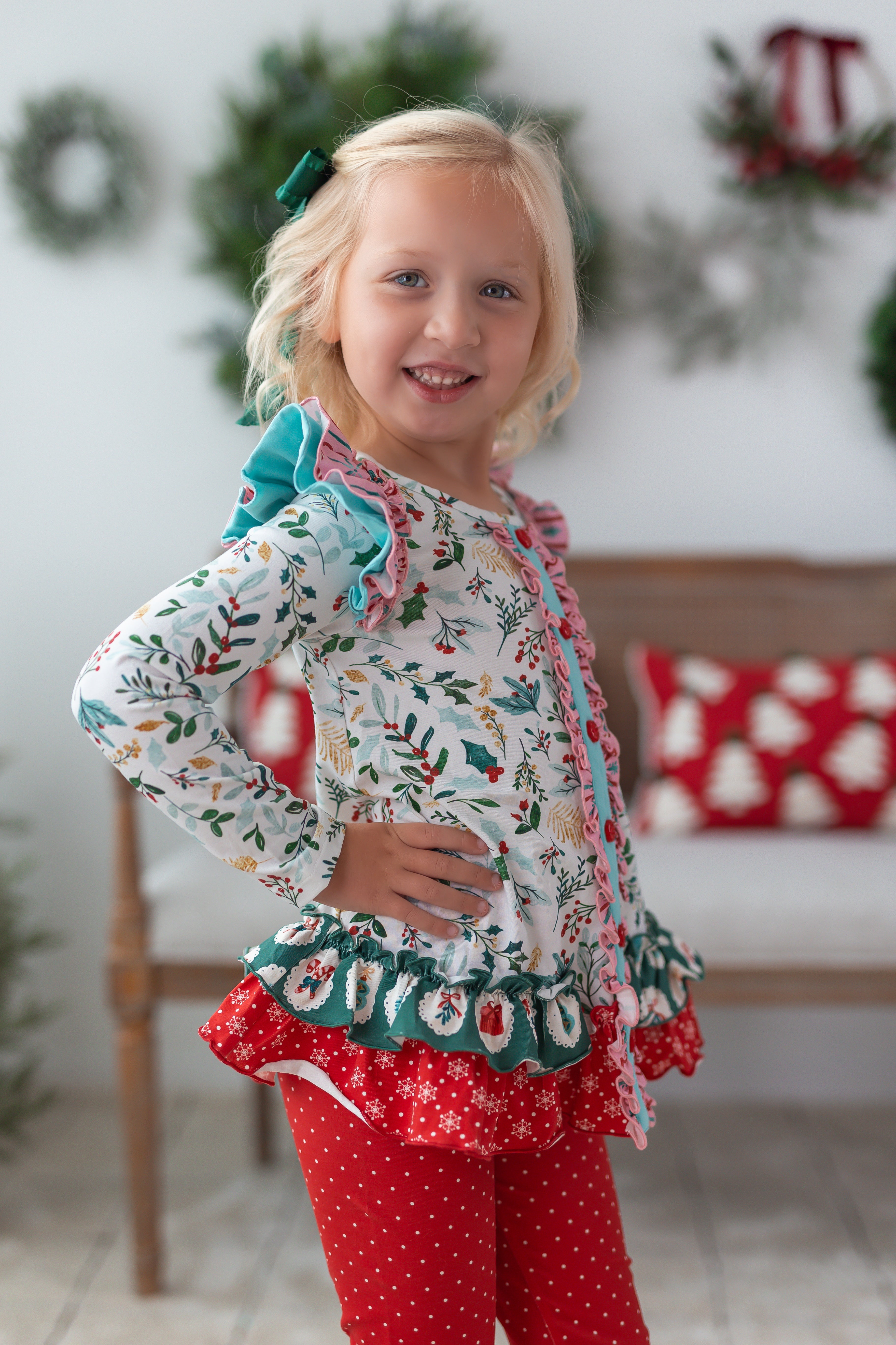 Mistletoe Magic Button Cardigan