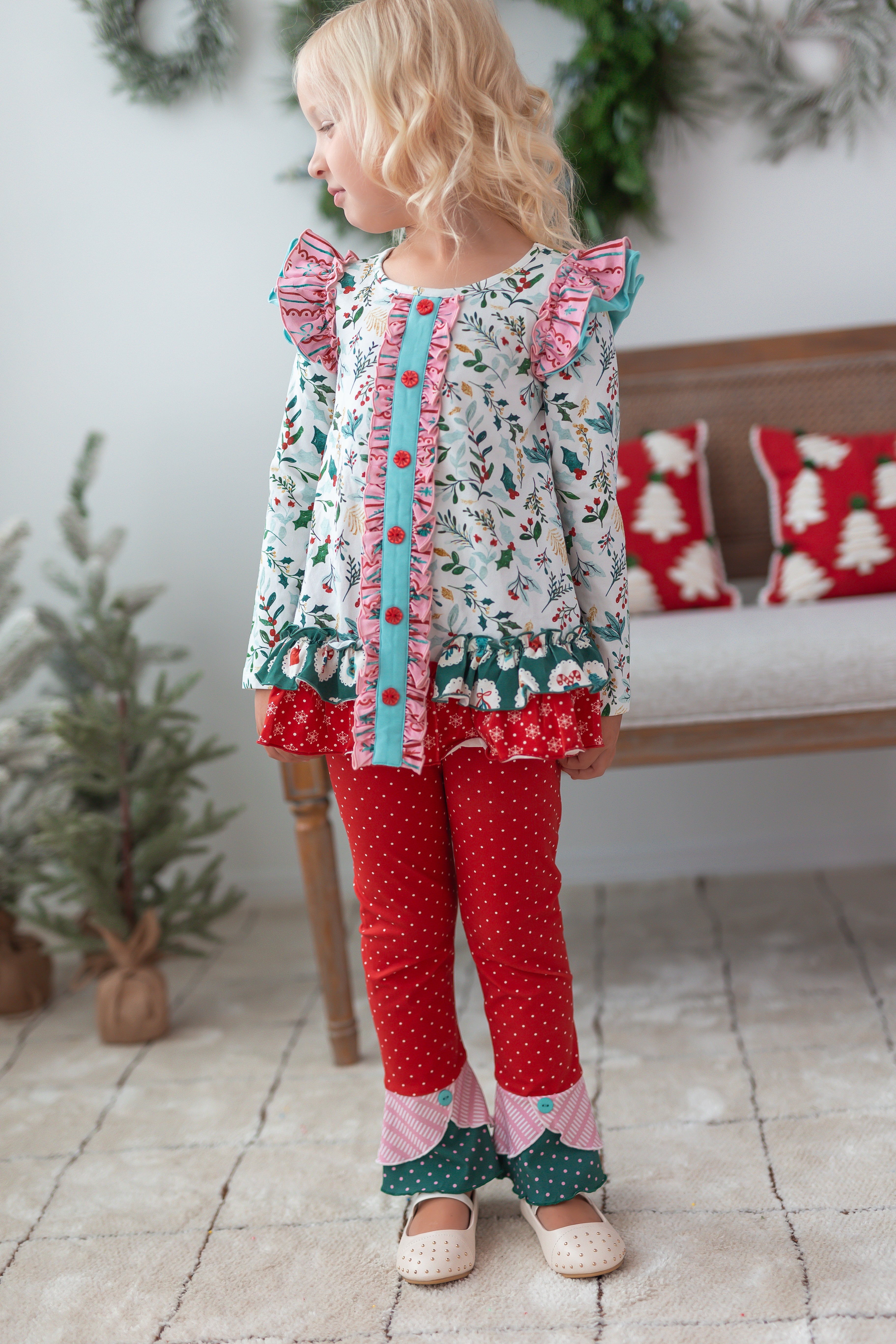 Mistletoe Magic Button Cardigan