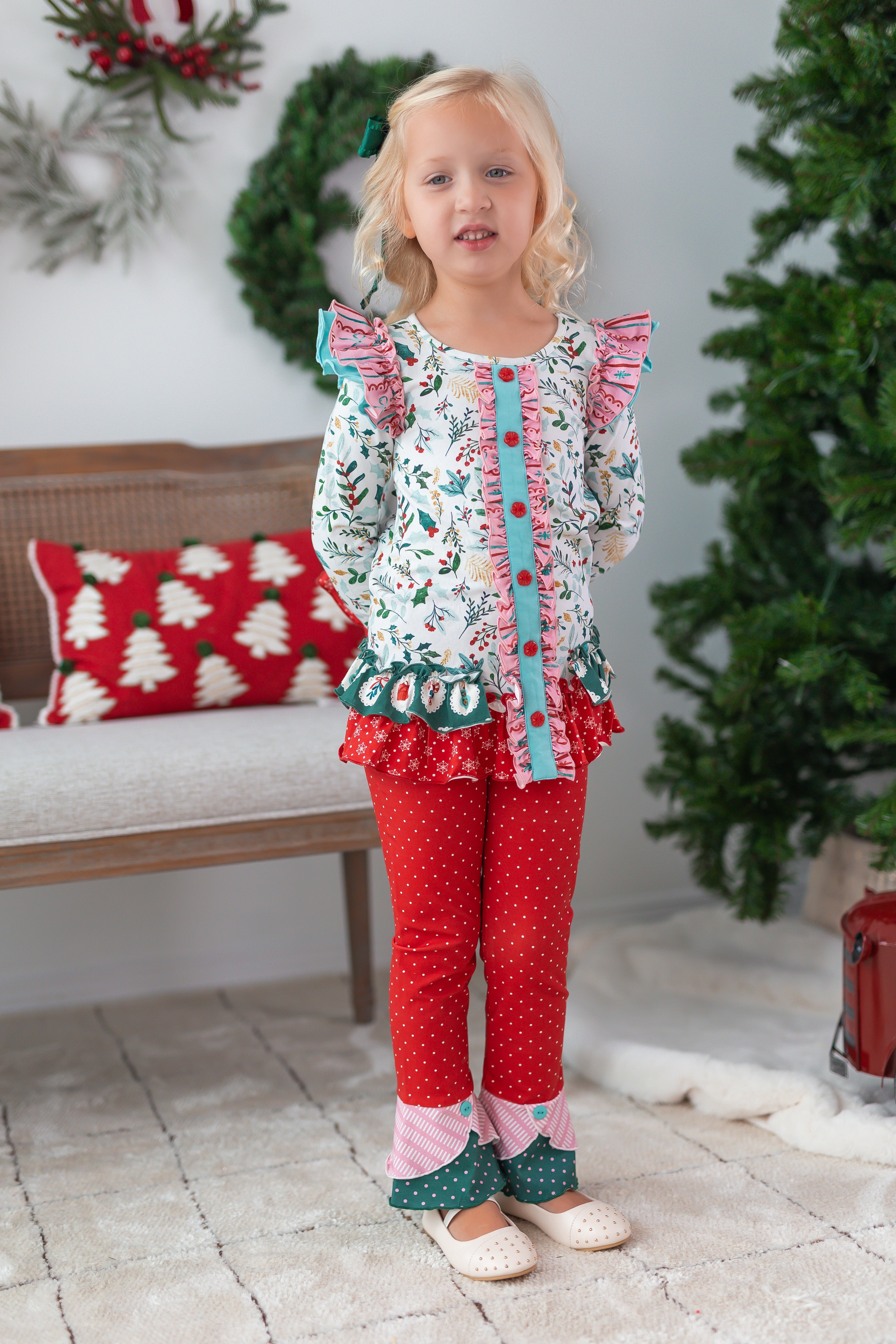 Mistletoe Magic Button Cardigan