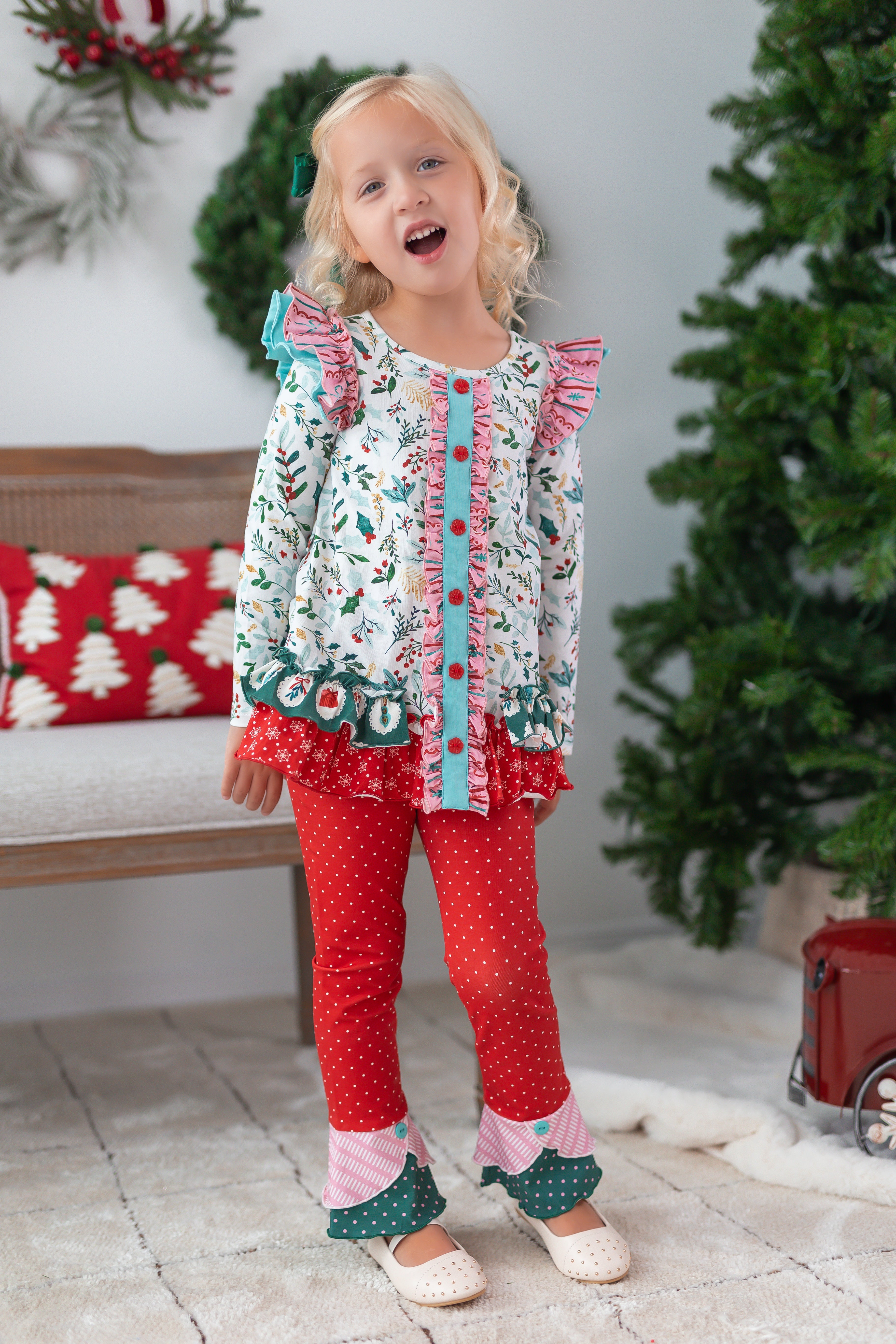Mistletoe Magic Button Cardigan