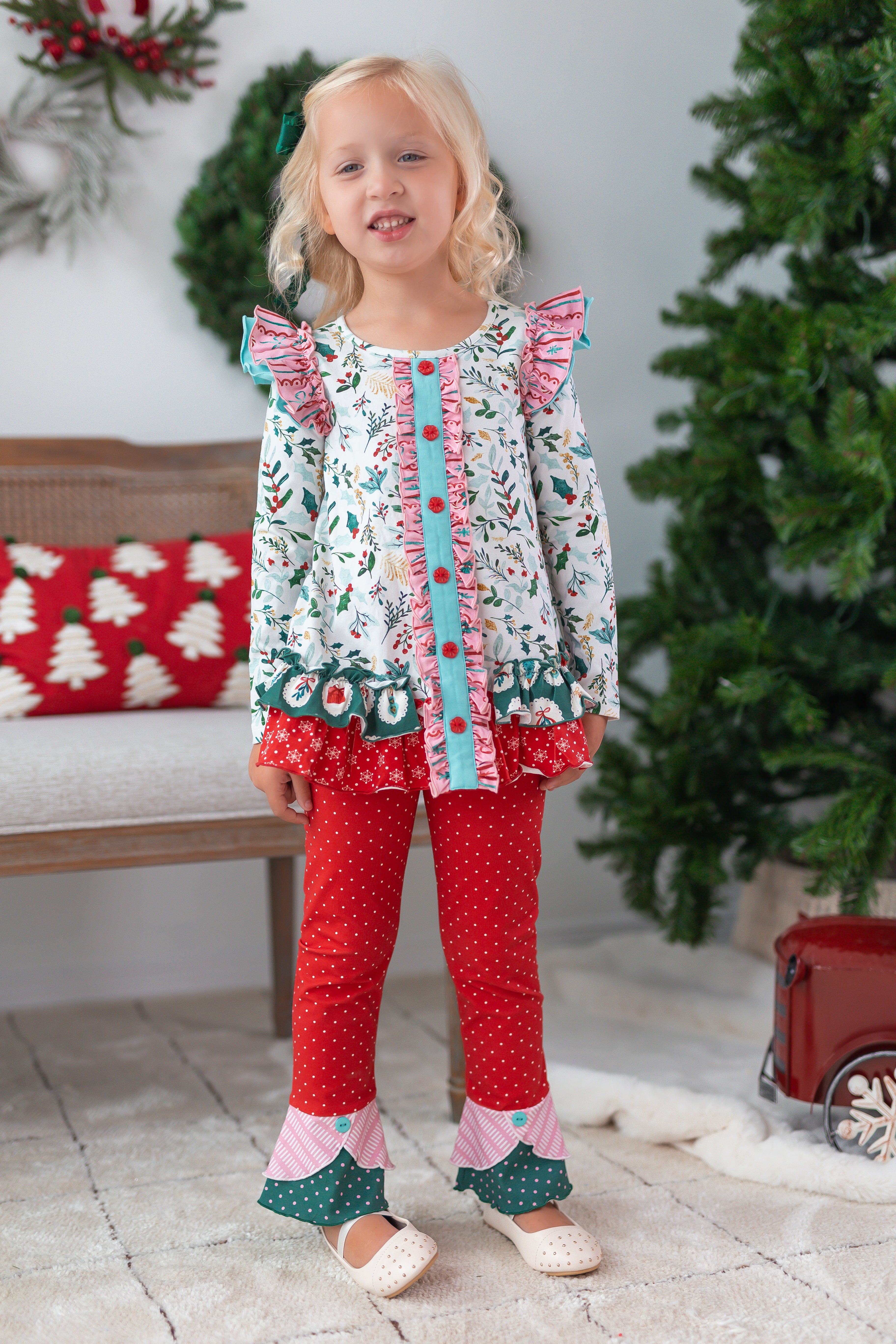 Mistletoe Magic Button Cardigan