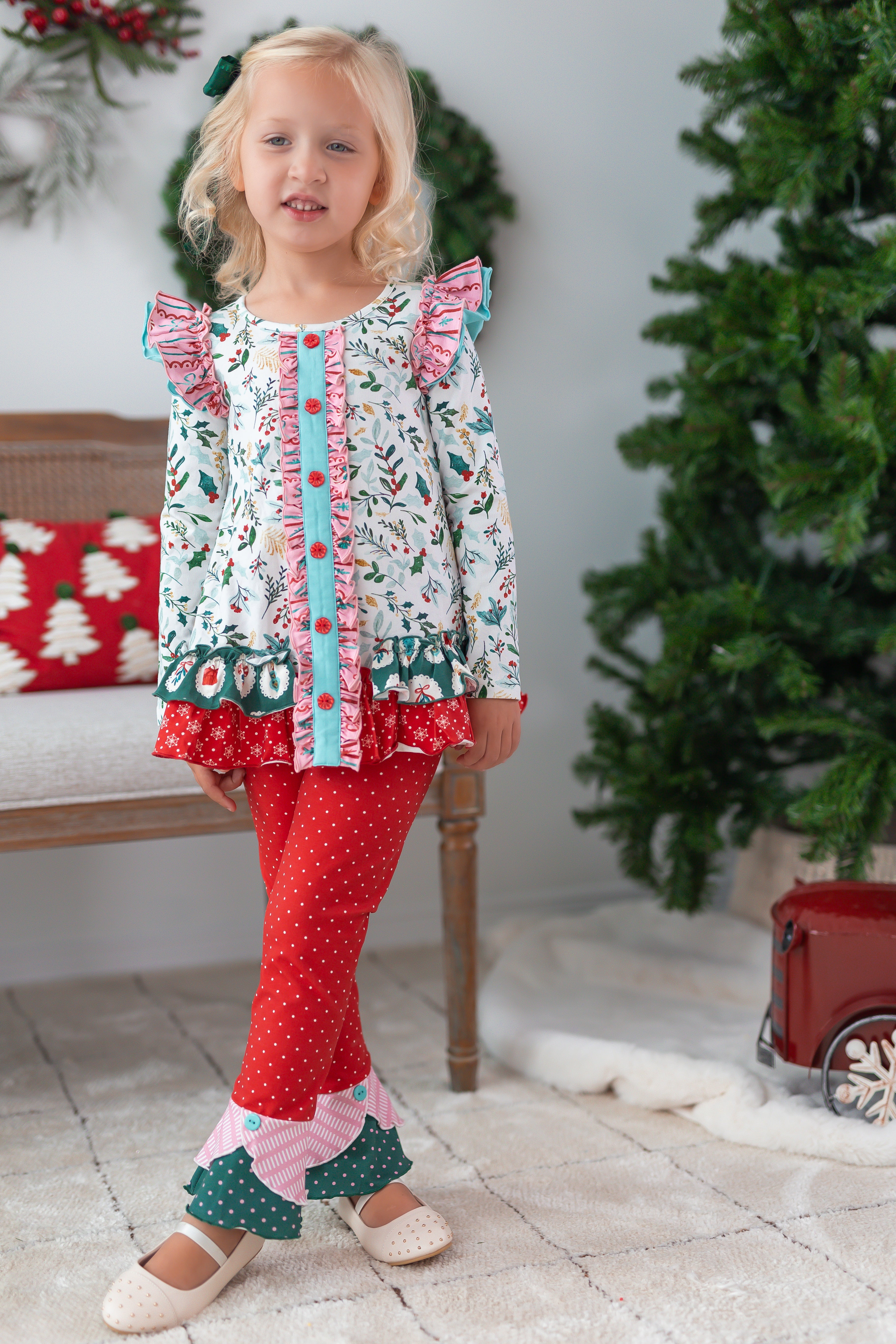 Mistletoe Magic Button Cardigan
