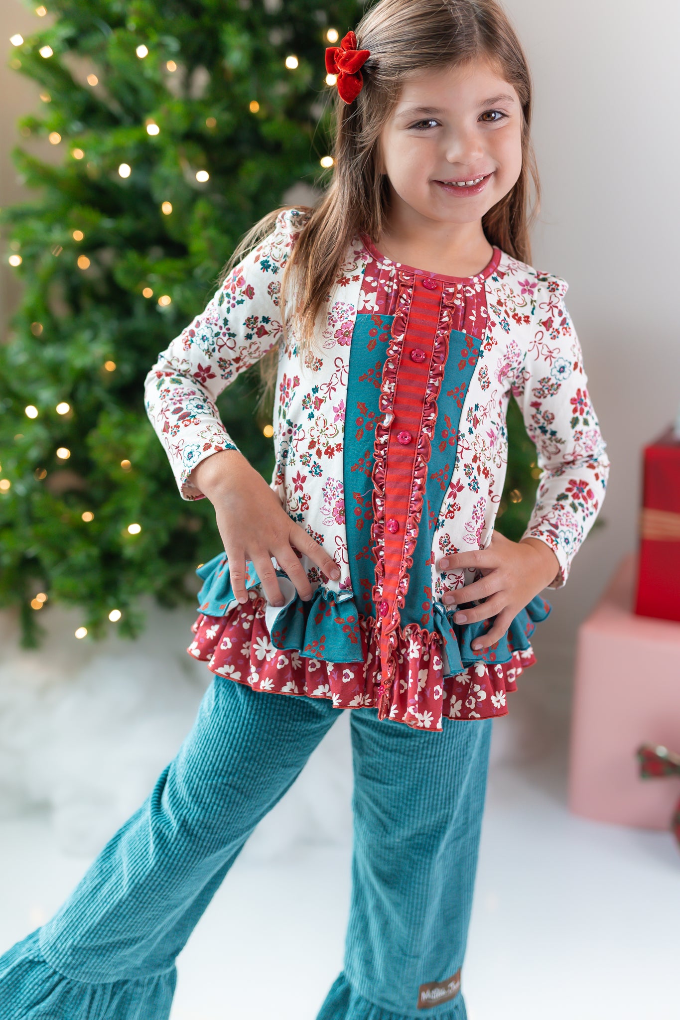 Tinselberry Lane Ruffle Tunic (Pre-Order)