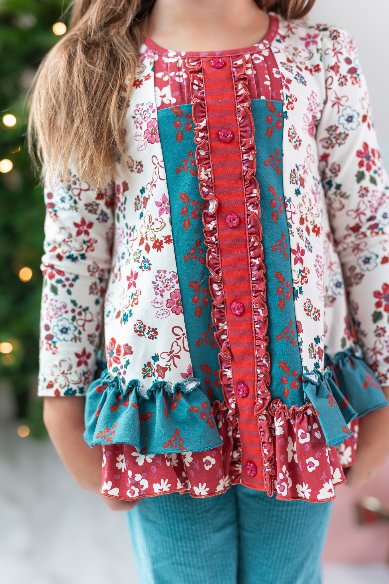 Tinselberry Lane Ruffle Tunic (Pre-Order)