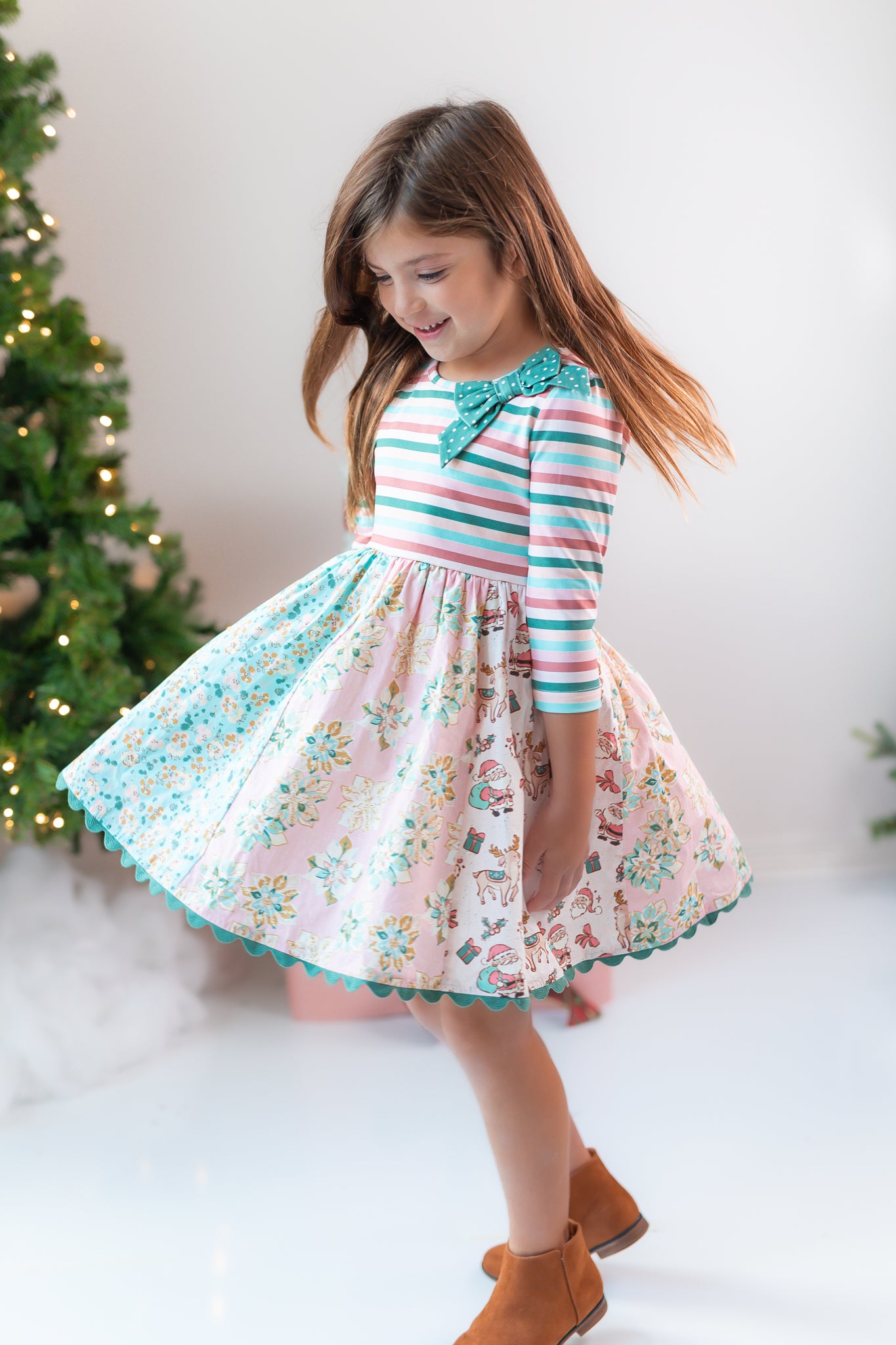 Santas Sugarplum Panel Dress (Pre-Order)