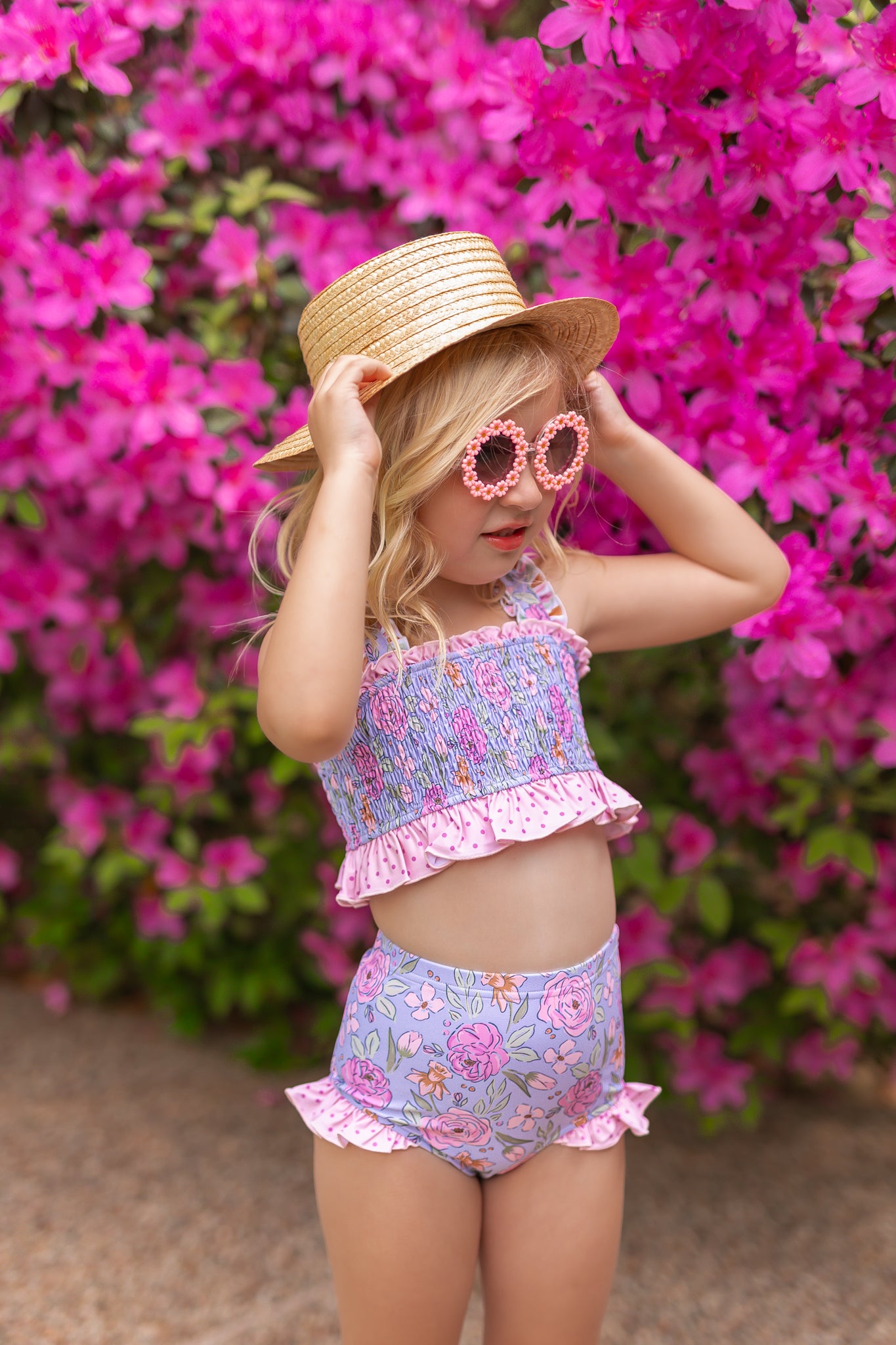 Smocked Swimsuit | Live in Lavender