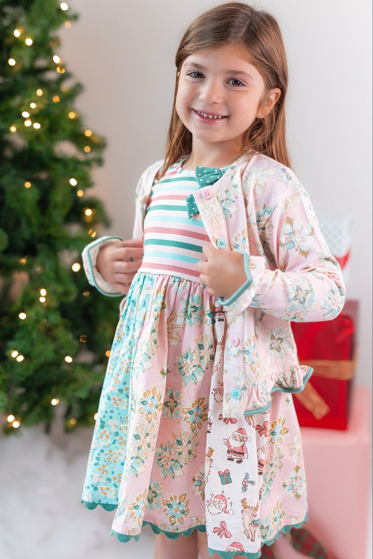 Poinsettia Puff Cardigan (Pre-Order)