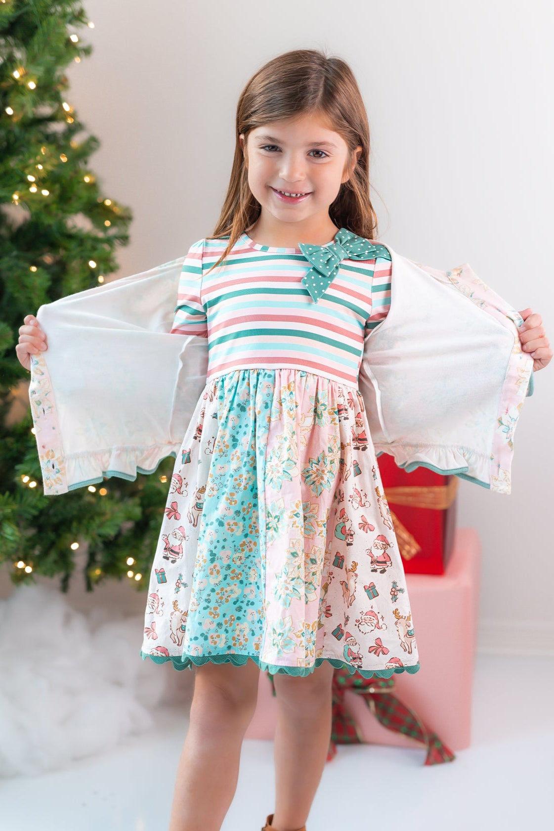 Poinsettia Puff Cardigan (Pre-Order)