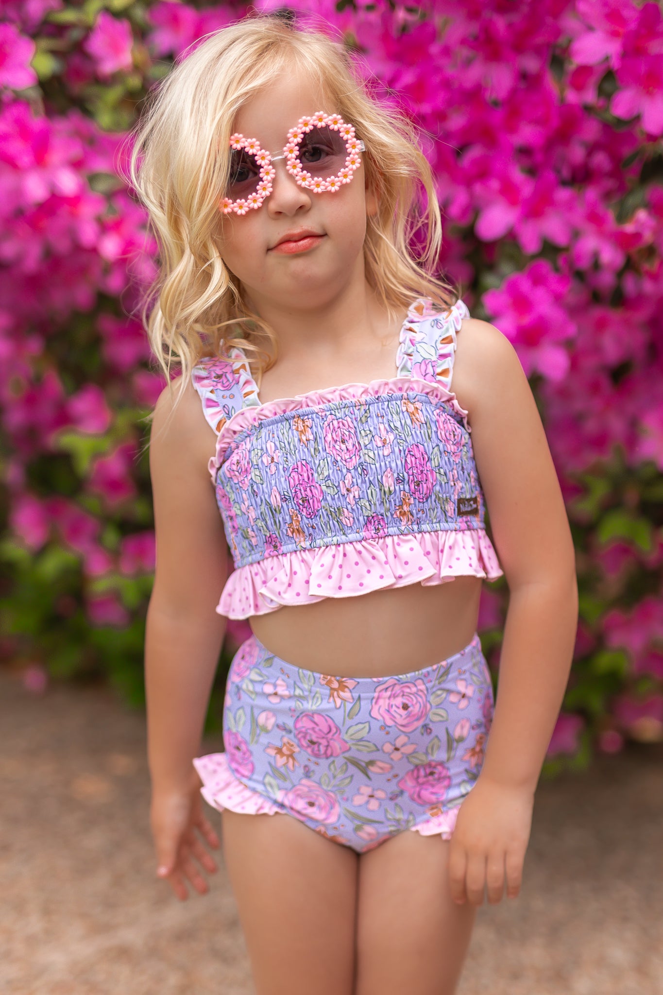 Smocked Swimsuit | Live in Lavender