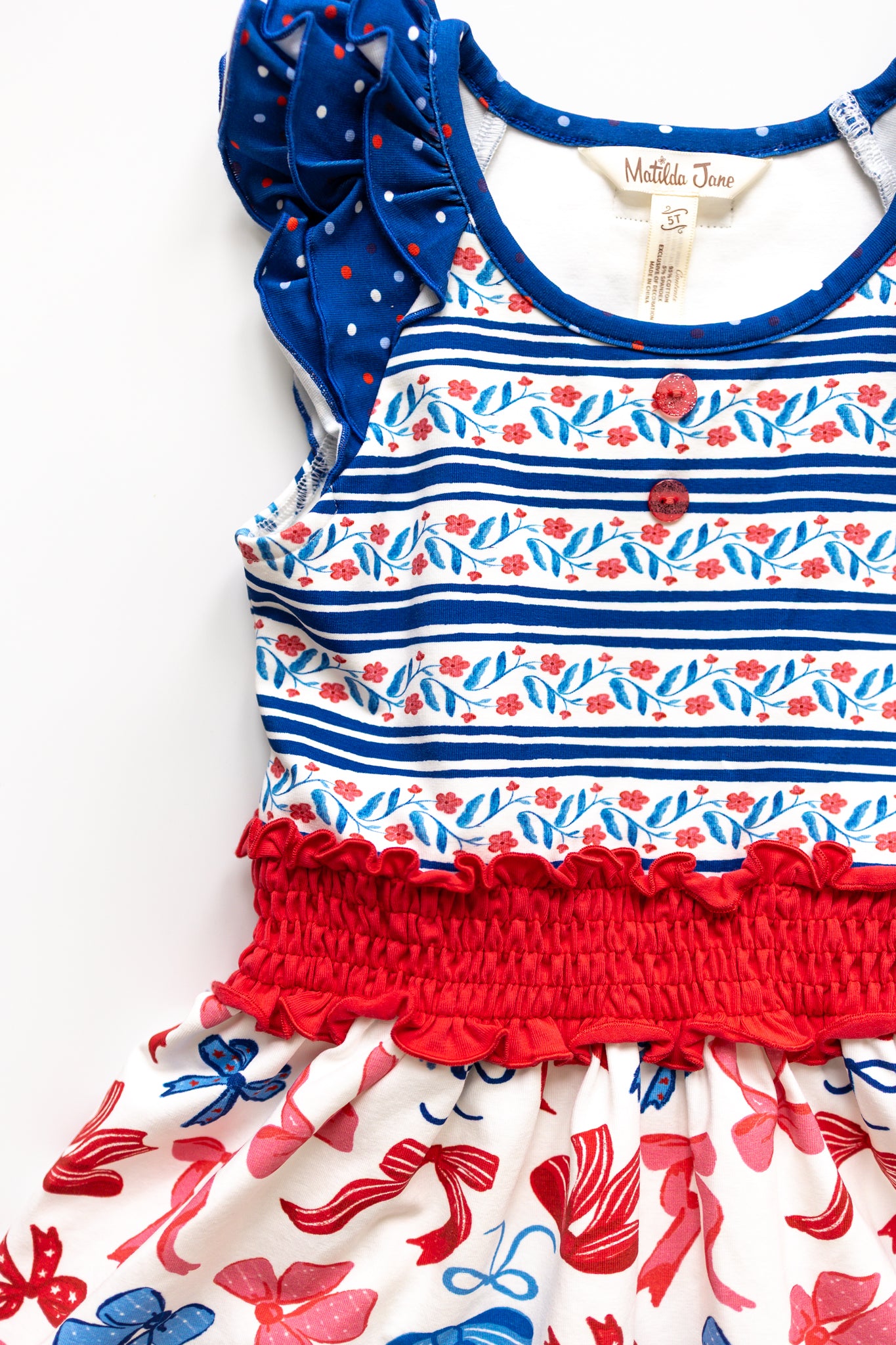 Bows Over America Ruffle Dress (Pre-Order)