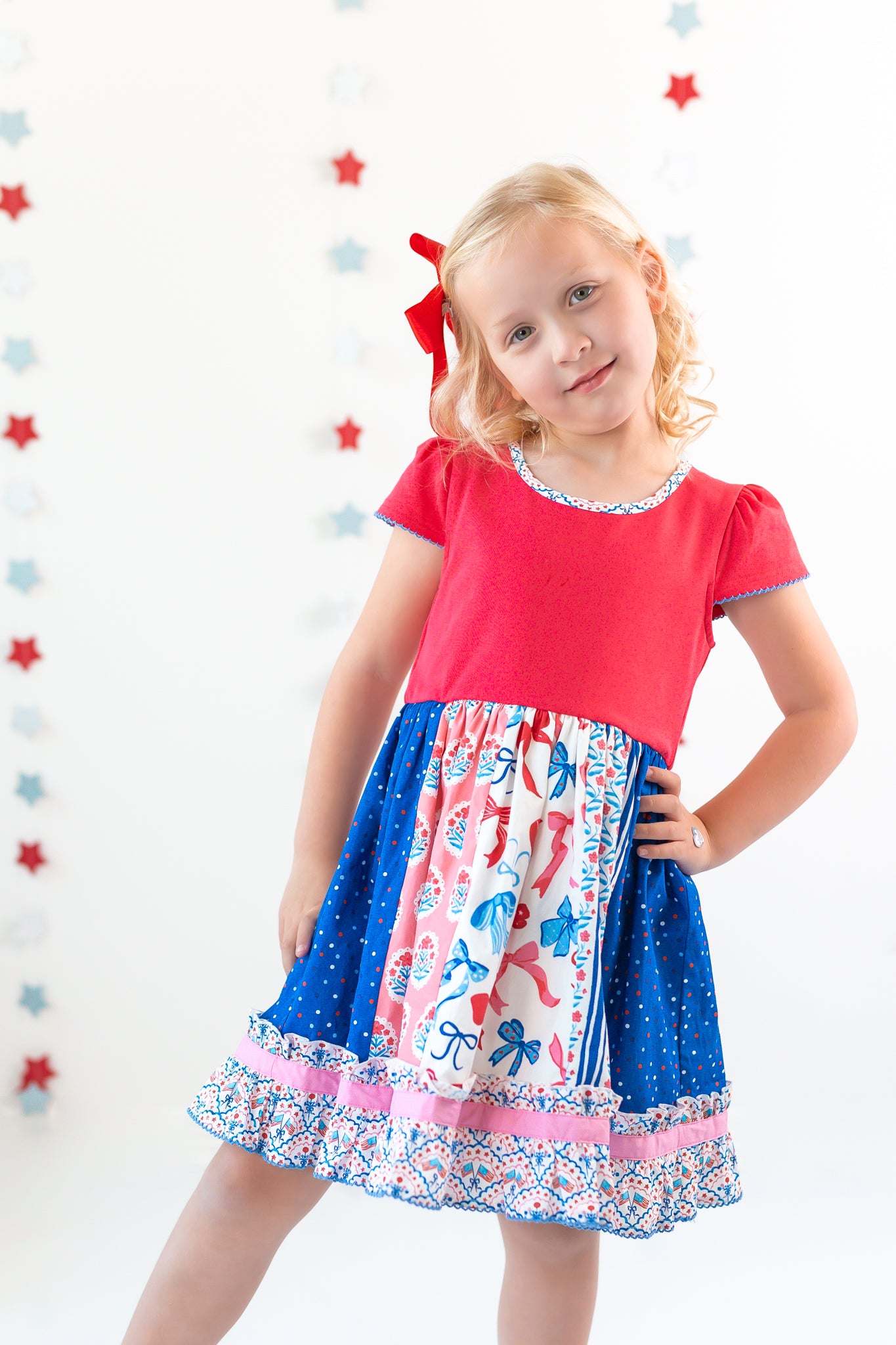 Once Upon A Flag Panel Dress (Pre-Order)