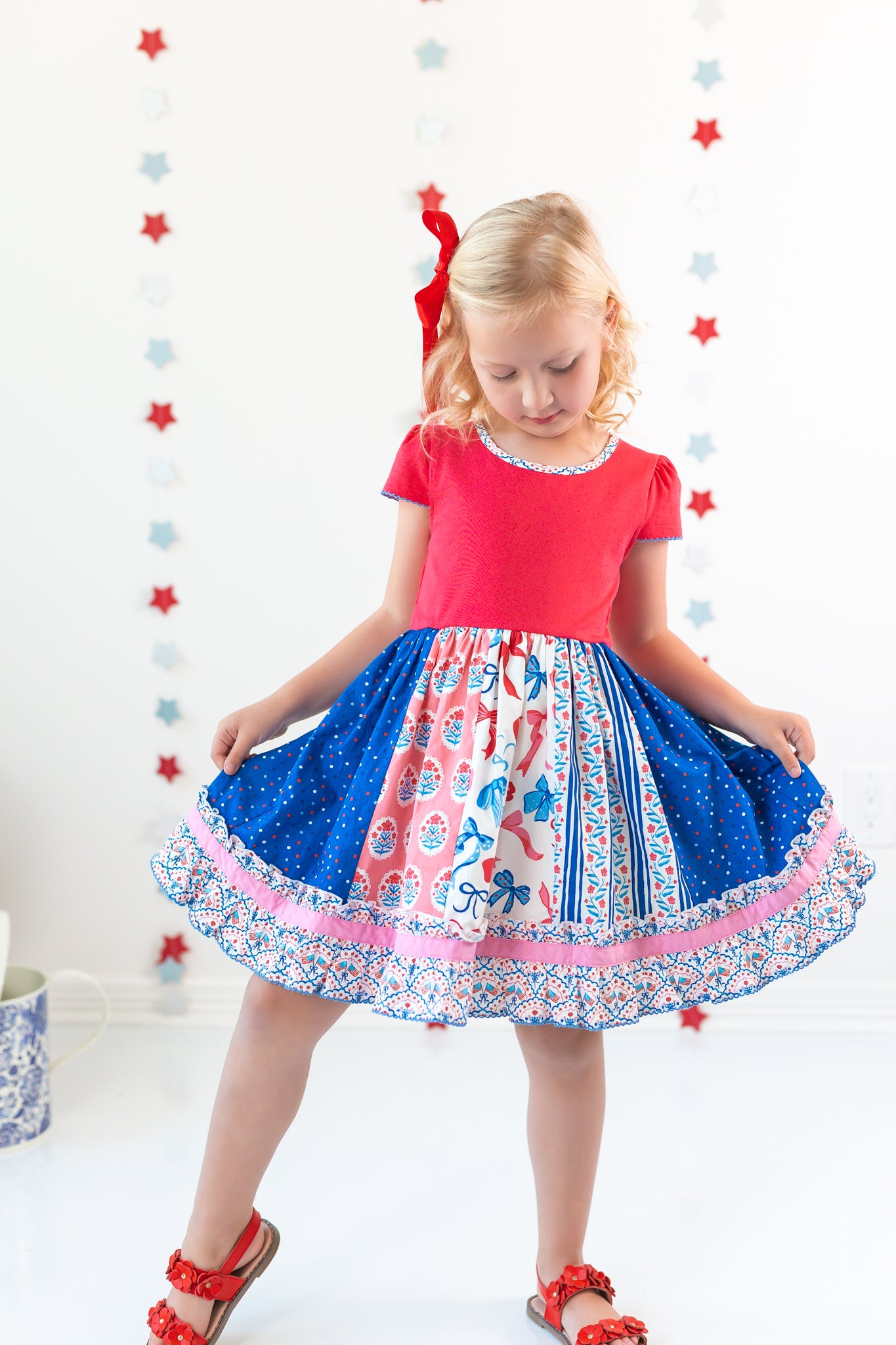 Once Upon A Flag Panel Dress (Pre-Order)