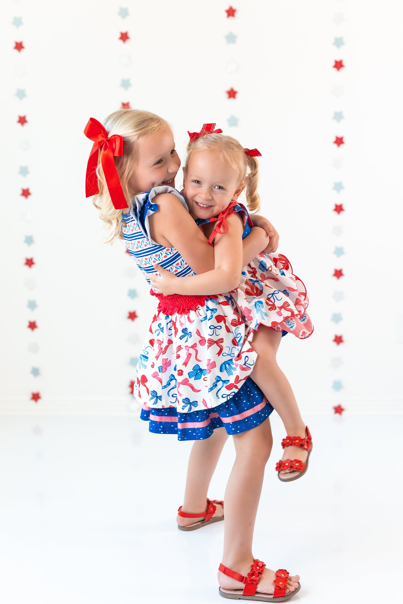 Bows Over America Bubble Romper