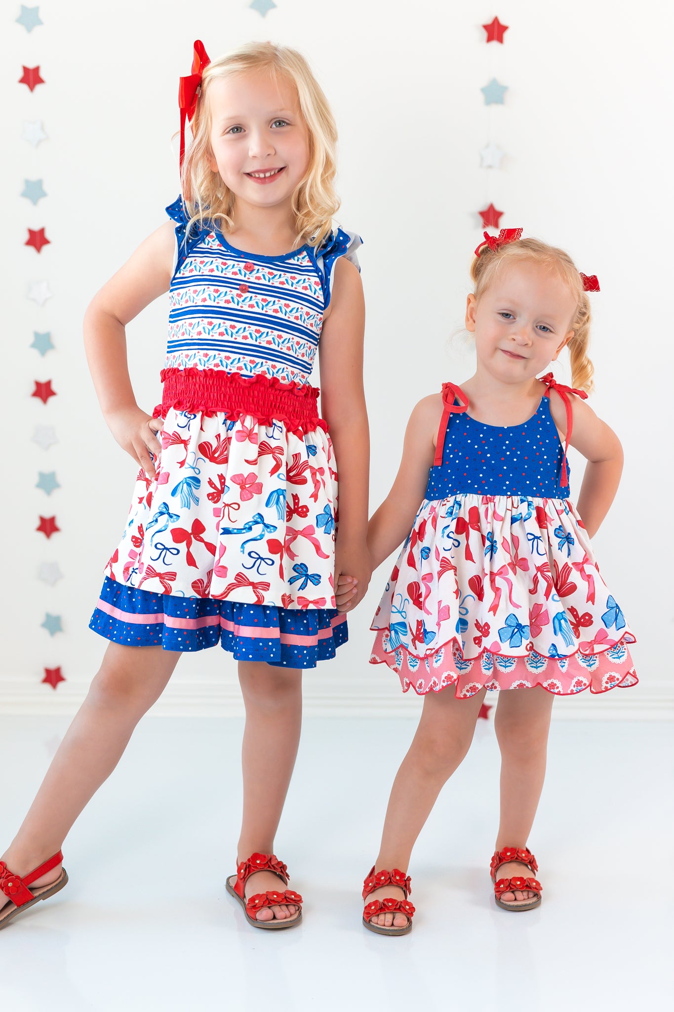 Bows Over America Bubble Romper