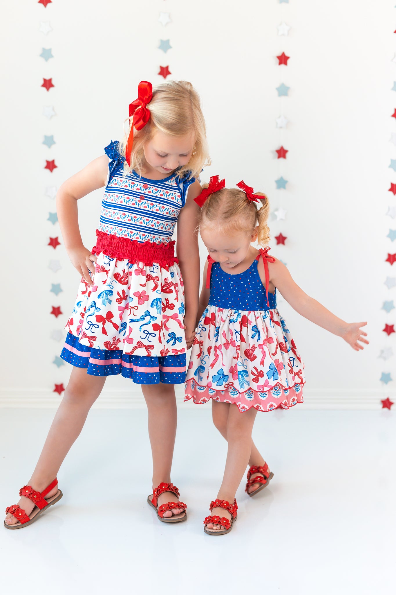 Bows Over America Bubble Romper