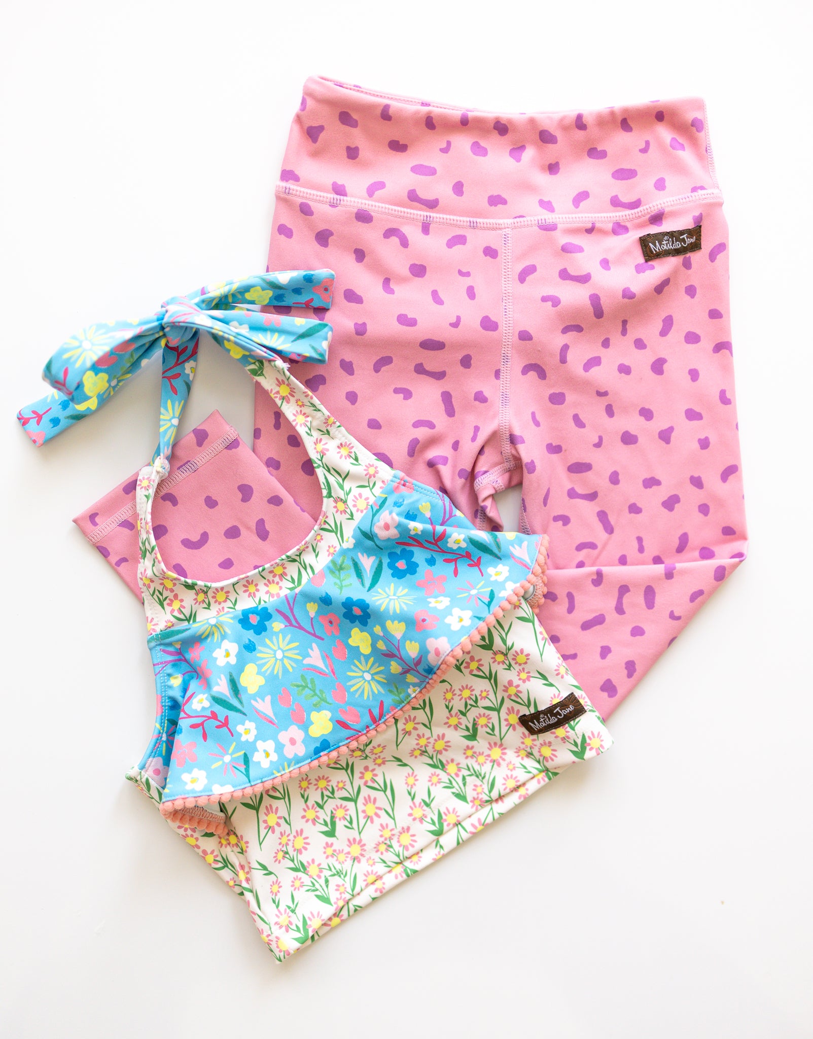 Speckled Pink Active Capris (Runs Small)