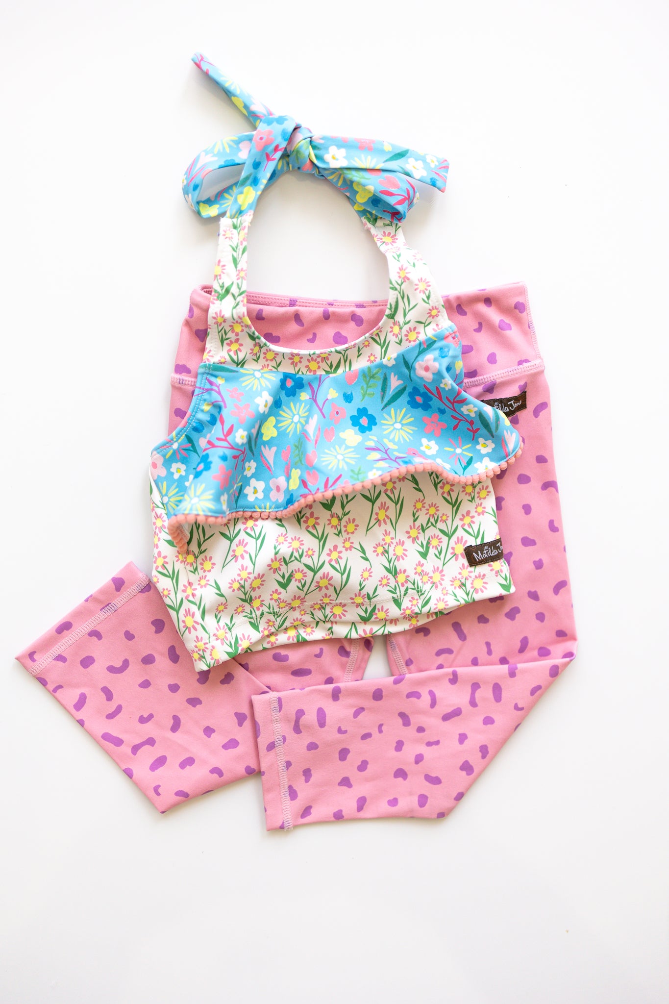 Speckled Pink Active Capris (Runs Small)