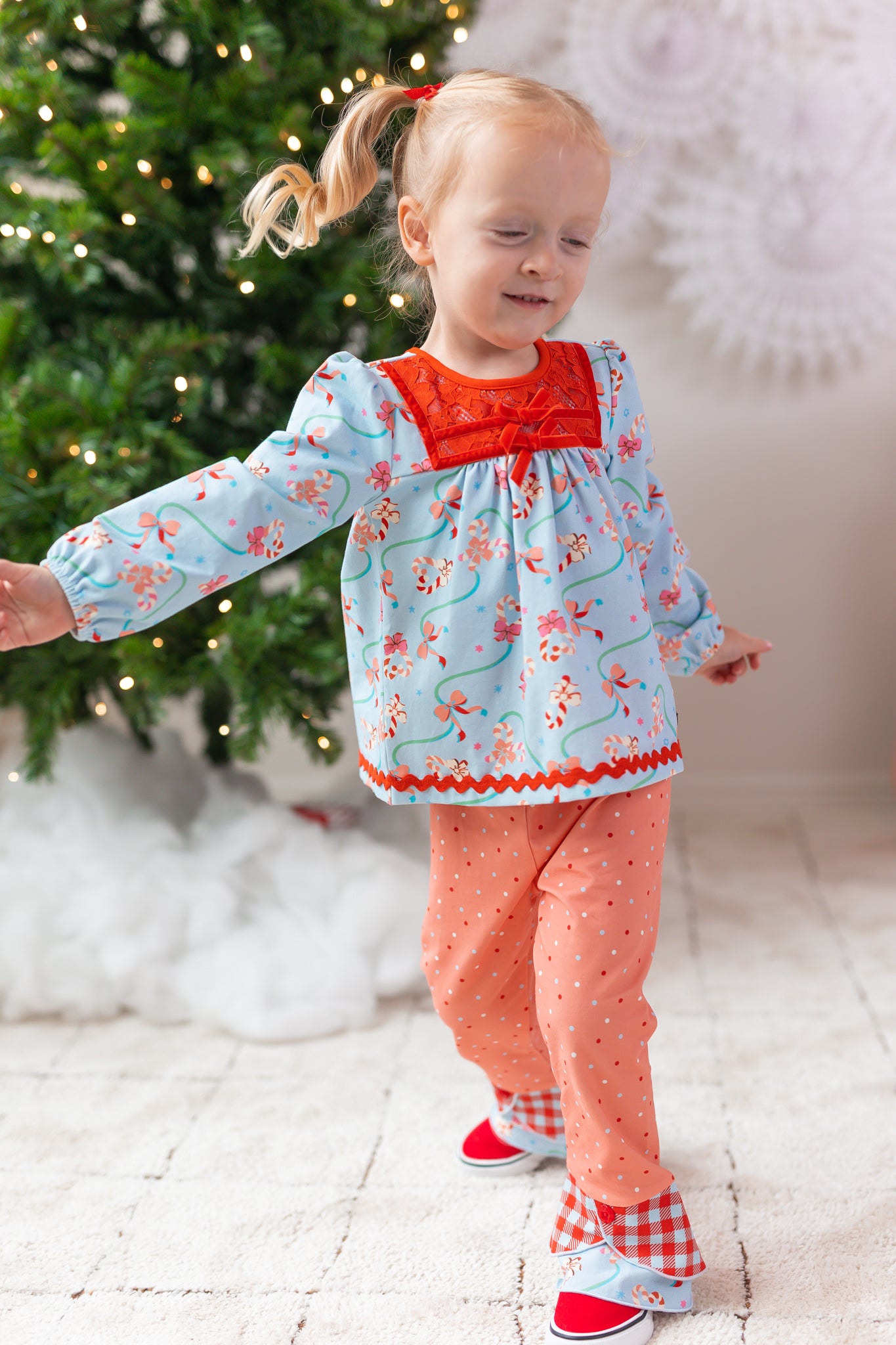 Sweet Tidings Scrappy Leggings (Pre-Order)
