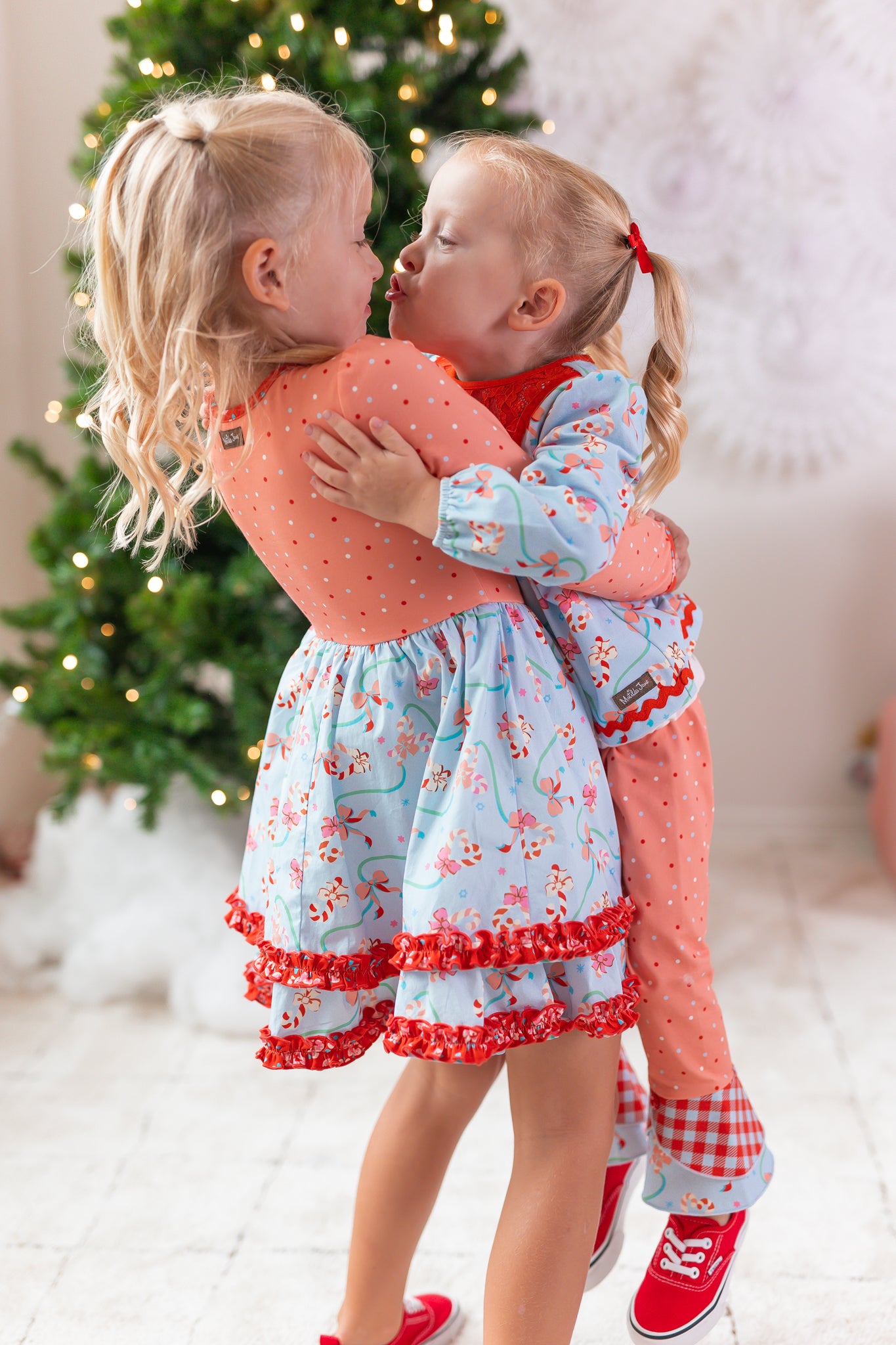 Candy Cane Lane Ruffle Dress (Pre-Order)