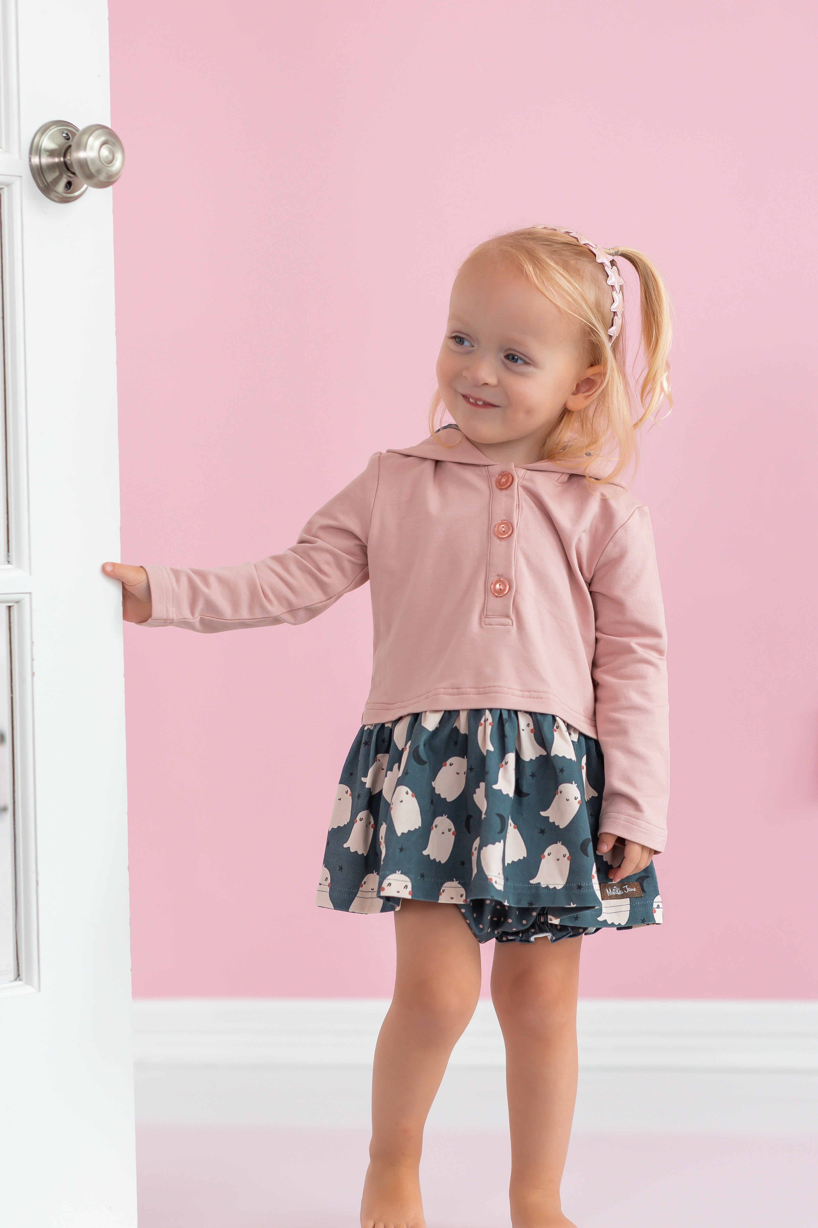 Spooky Sweetheart Baby Dress and Bloomers