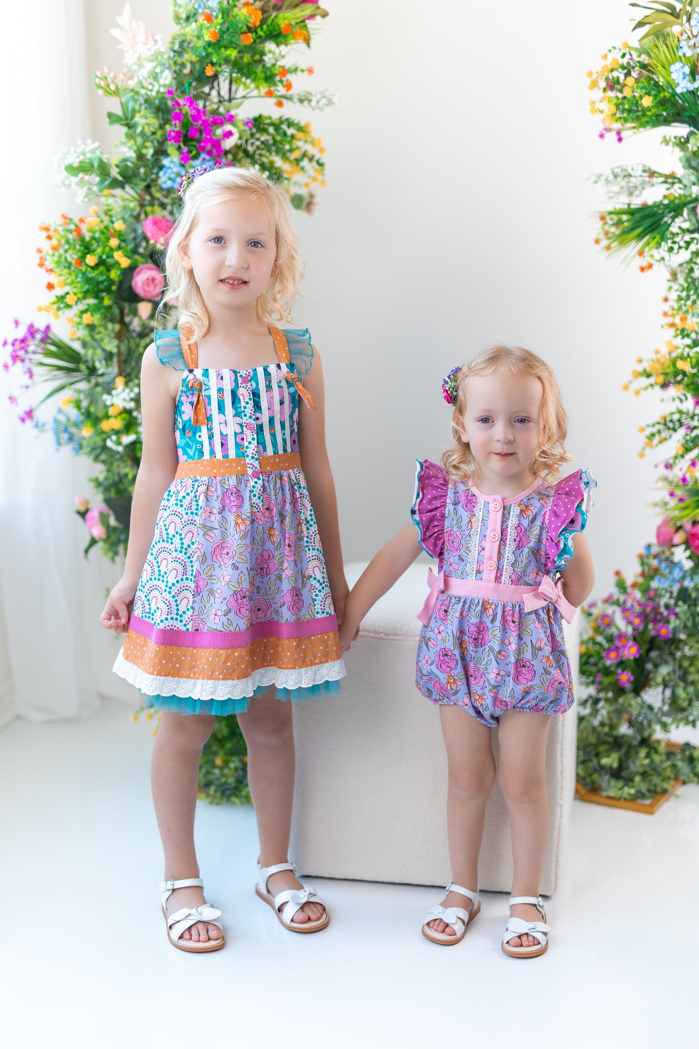 Live in Lavender Belted Bubble Romper